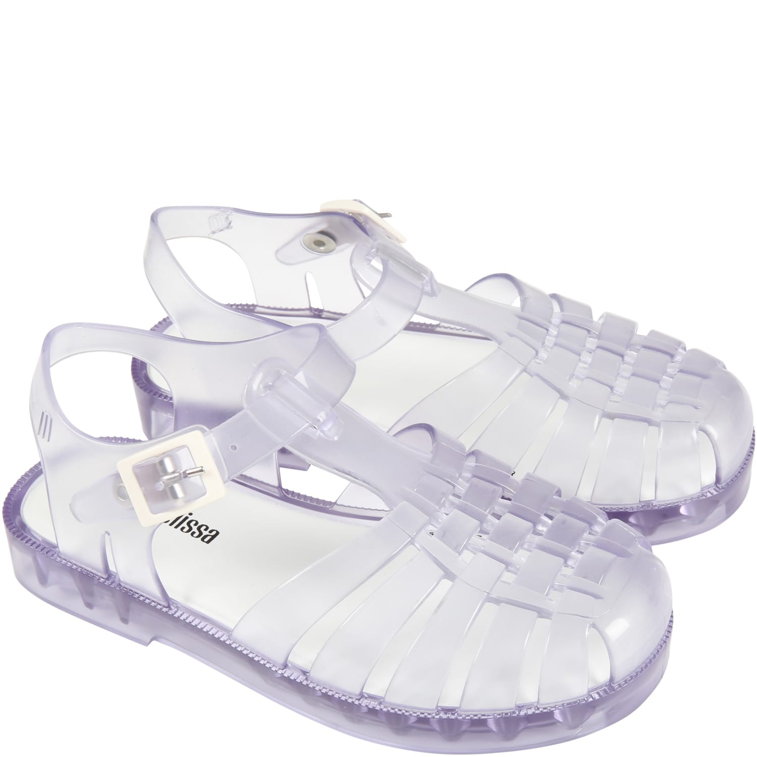 Shop Melissa Glass Sandals For Kids In Transparent