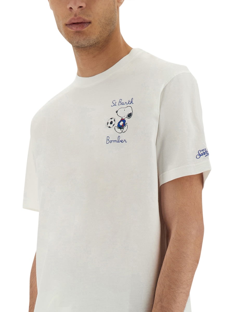 Shop Mc2 Saint Barth T-shirt With Print