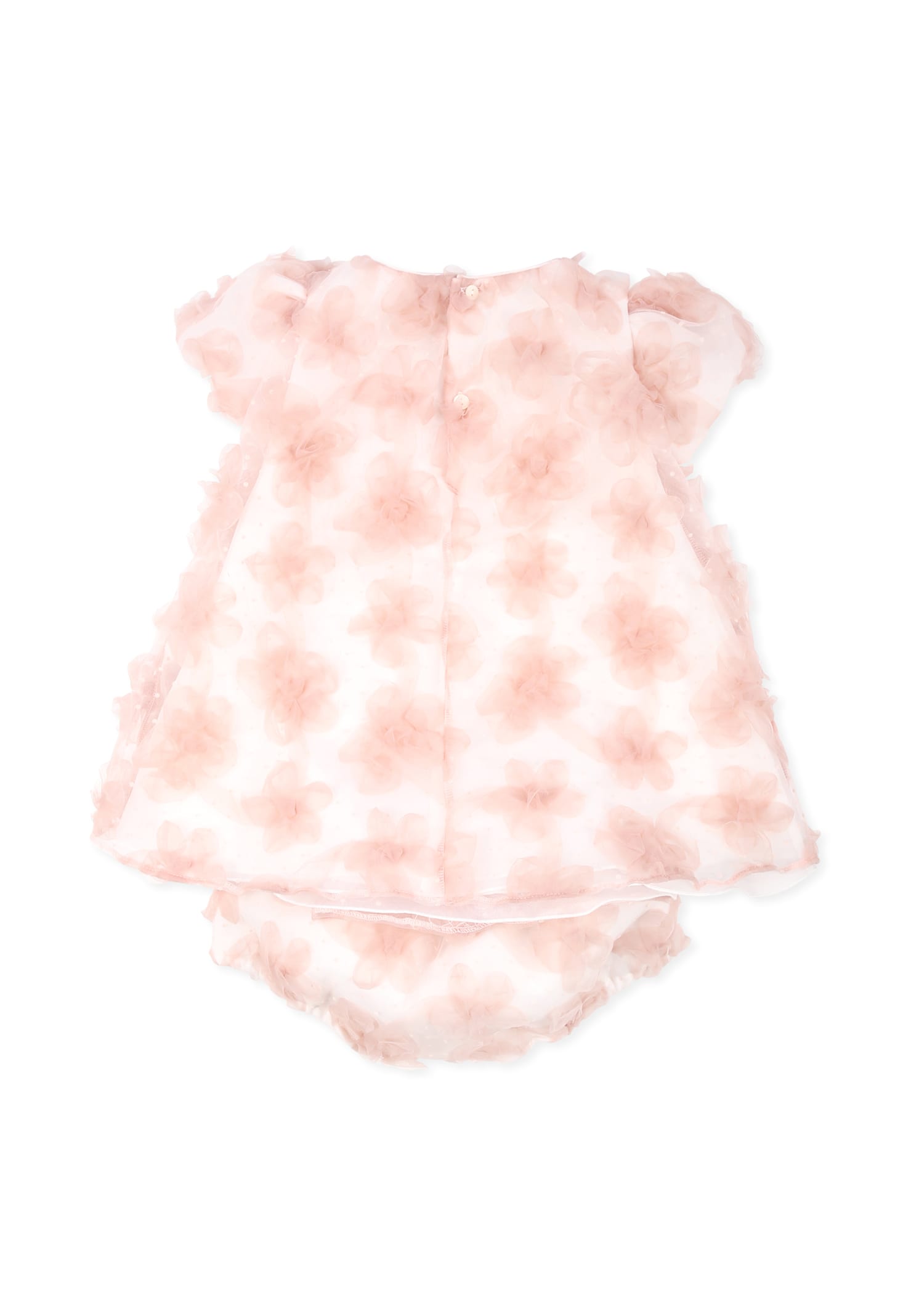 La Stupenderia Pink Dress For Baby Girl In Pink