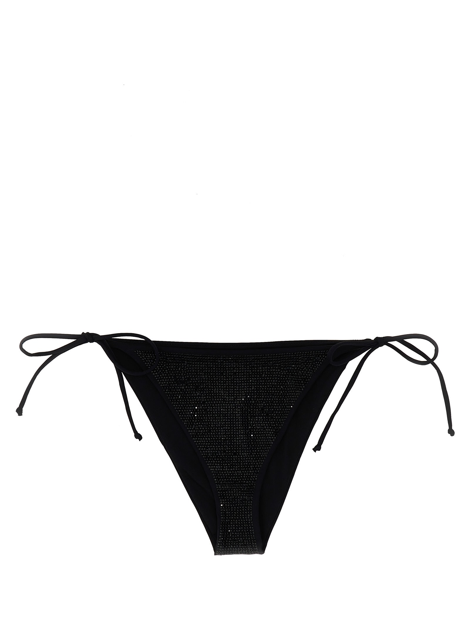 Mc2 Saint Barth Croca Bikini Bottoms In Black