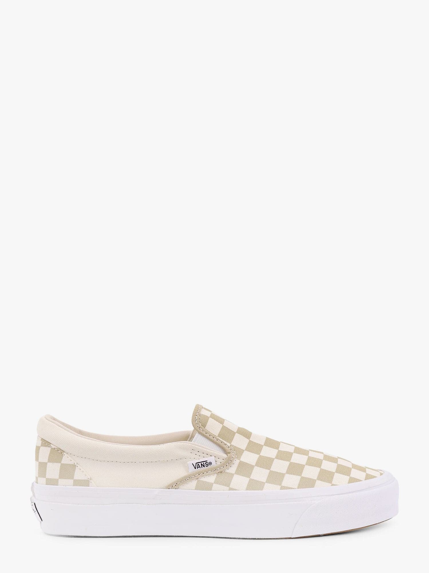 Vans Classic Checkerboard Slip On Sneakers Checkerboard Eucalyptus In Animal Print