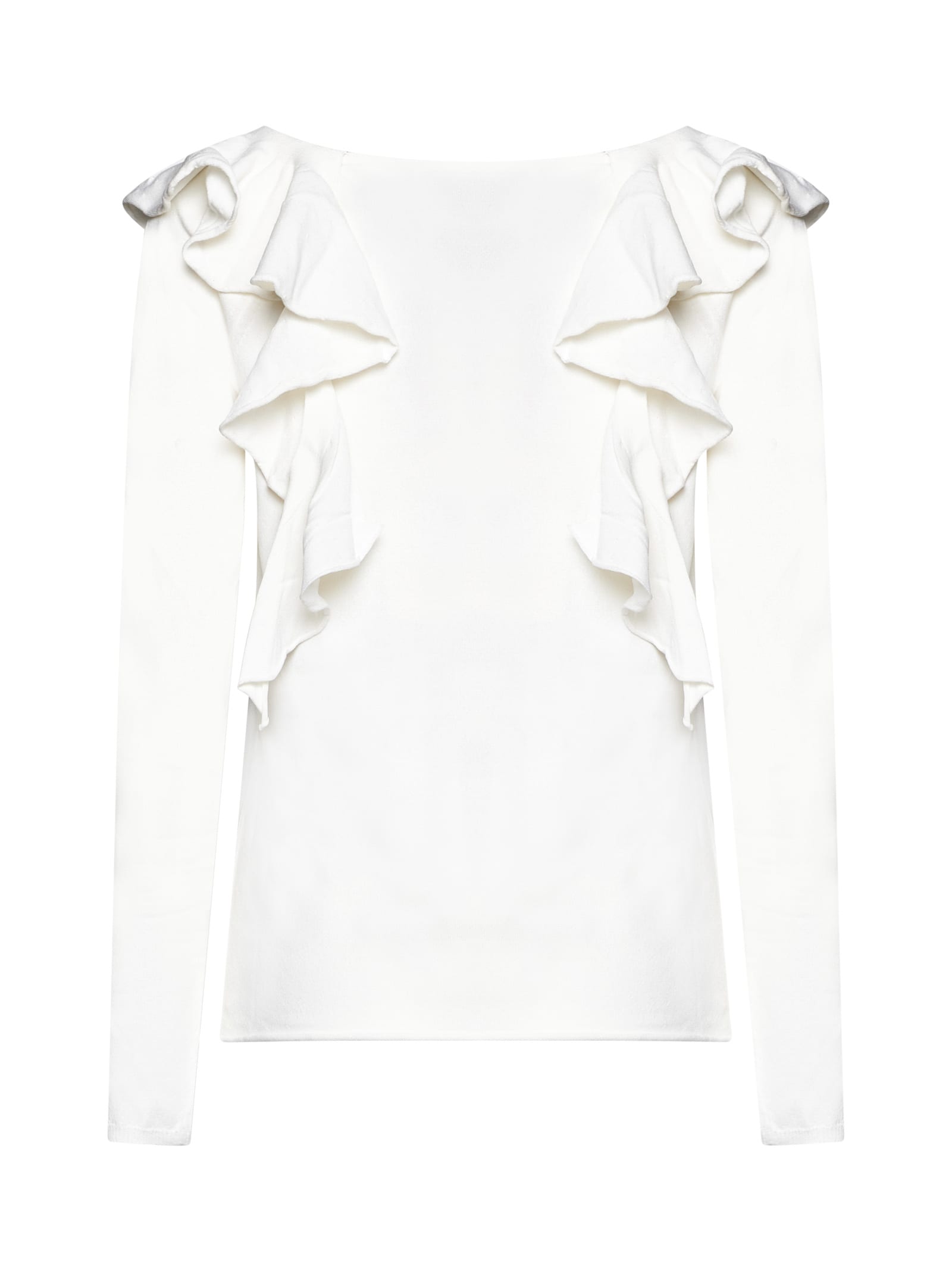 Shop Semicouture Sweater In White