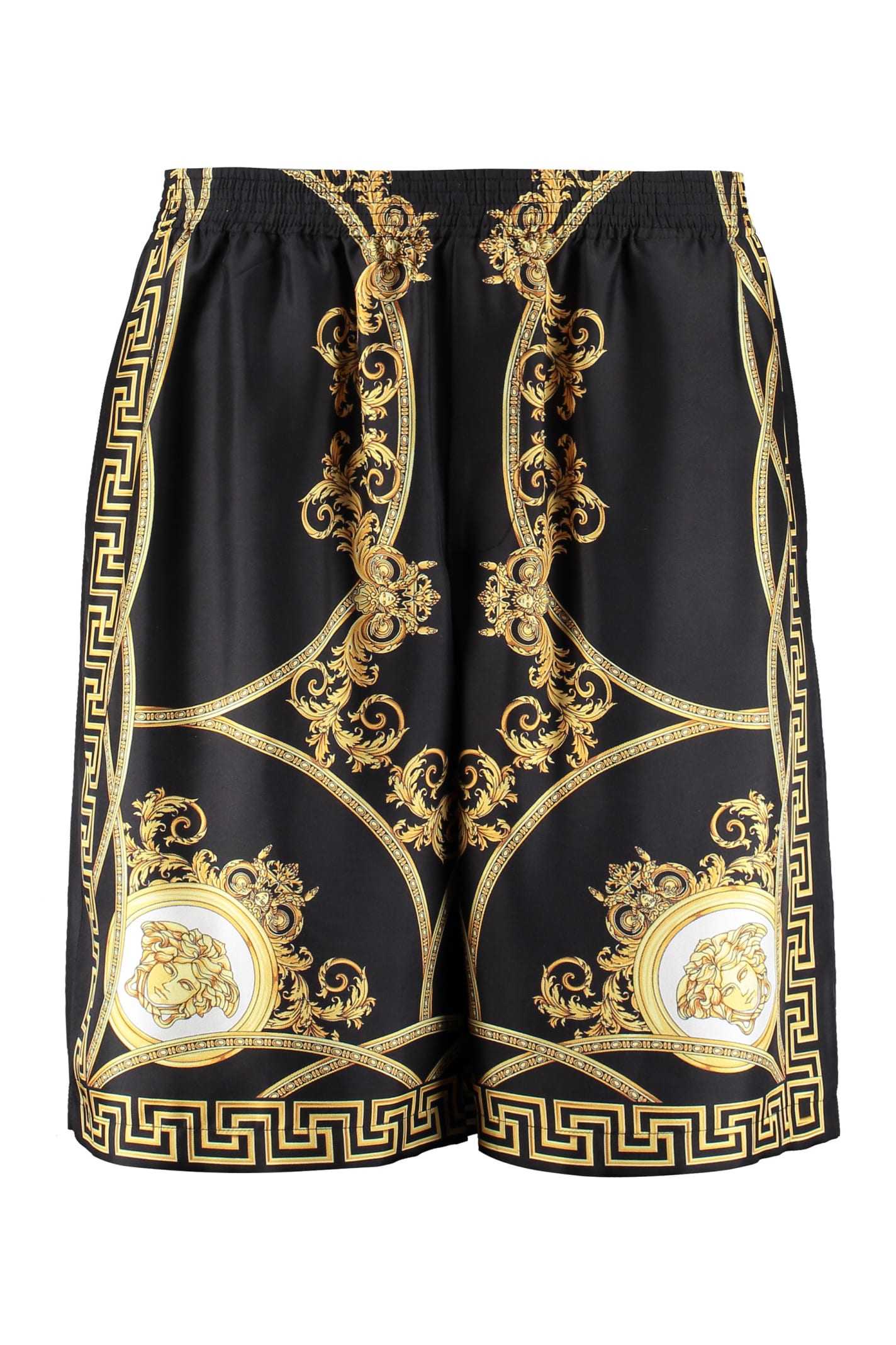 Versace Silk Bermuda Shorts