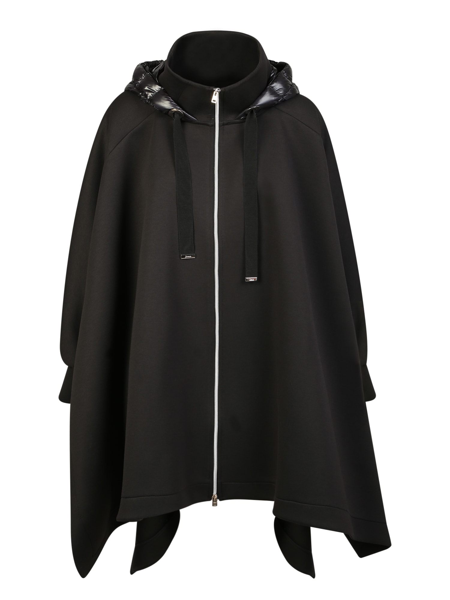 Asymmetrical Coat With Hood By Herno