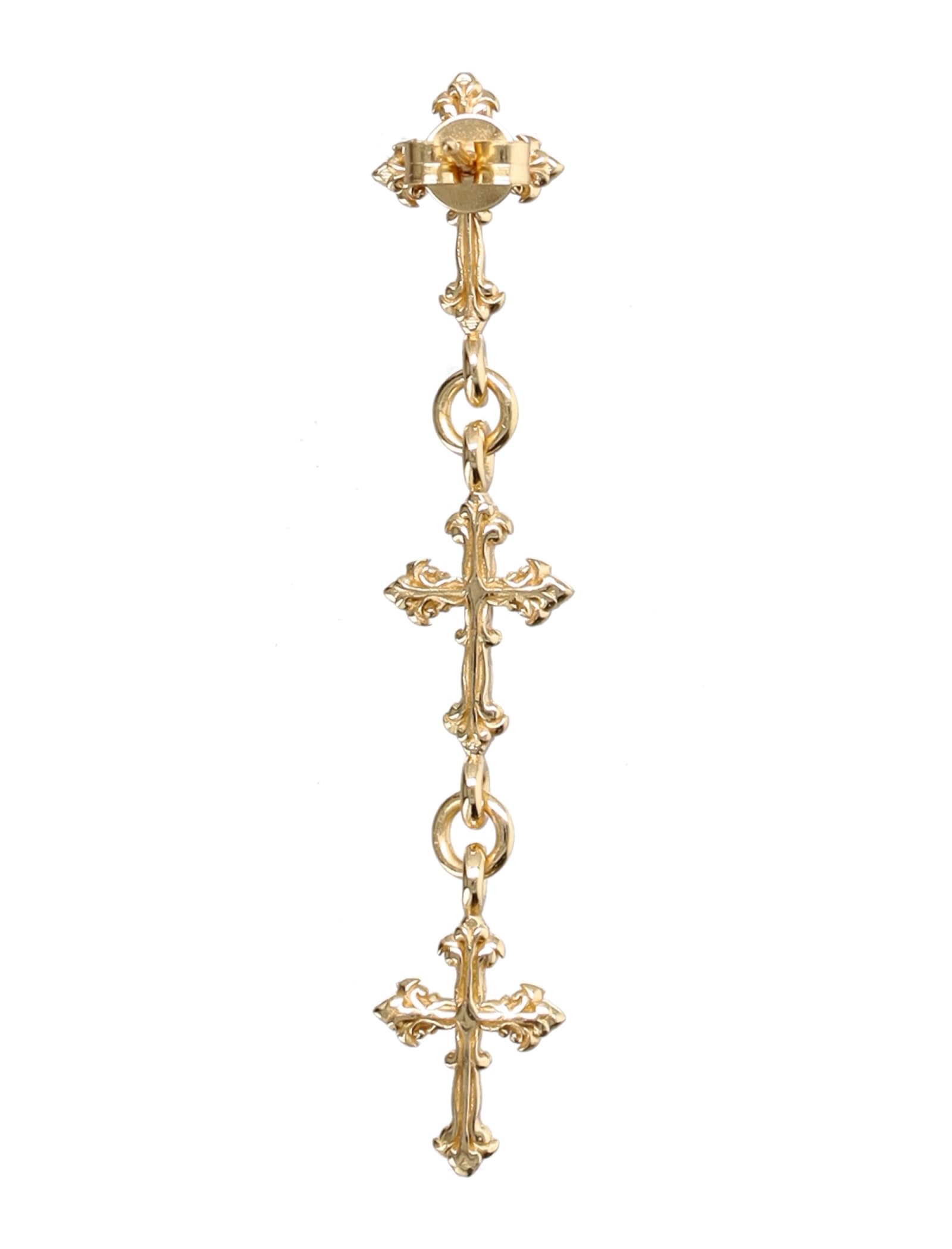 Shop Emanuele Bicocchi Avelli Multi- Cross Single Earring In Gold