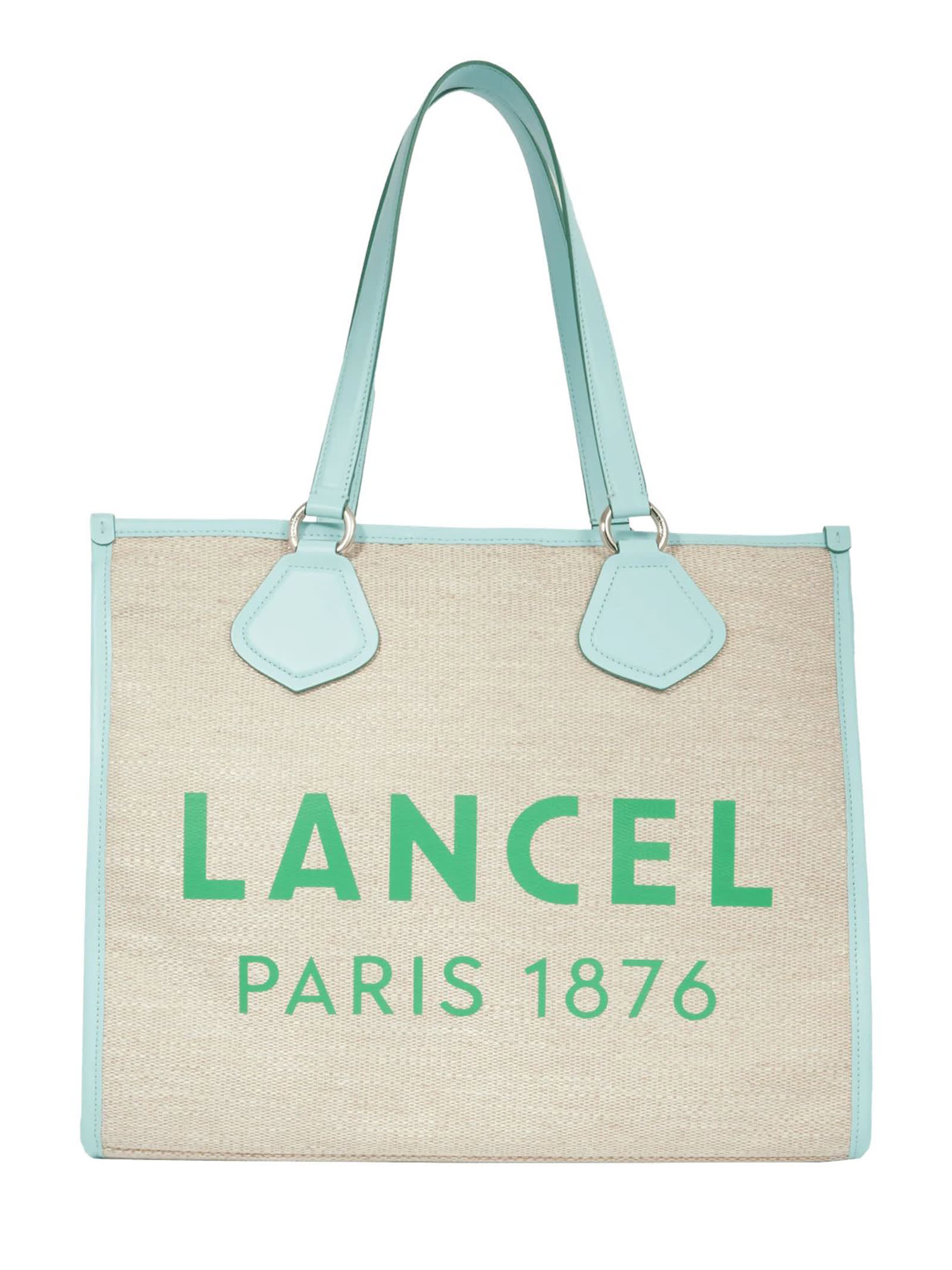 Shop Lancel Light Blue Tote Bag