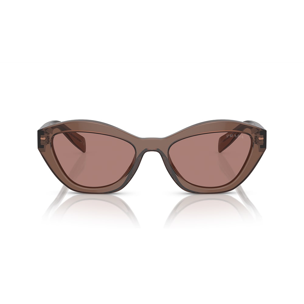 Prada Sunglasses In Marrone Trasparente/marrone Chiaro