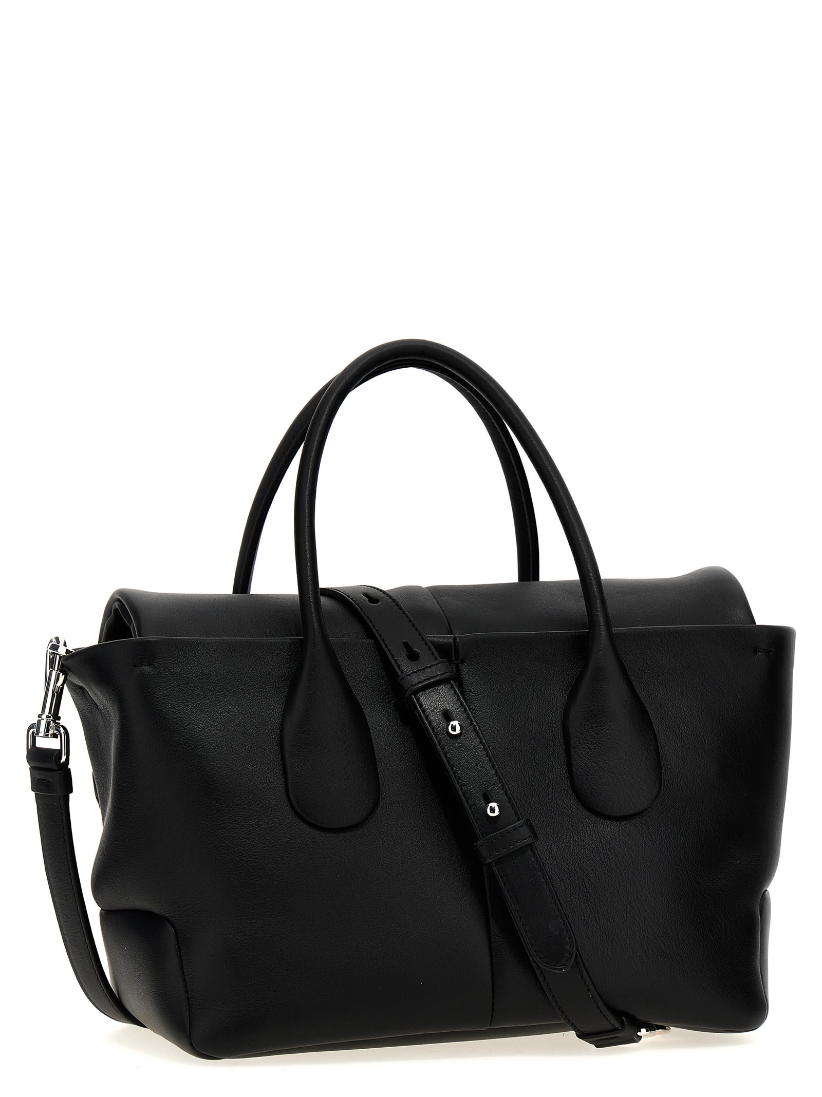 Shop Tod's Bag Reverse Small Handbag In Black