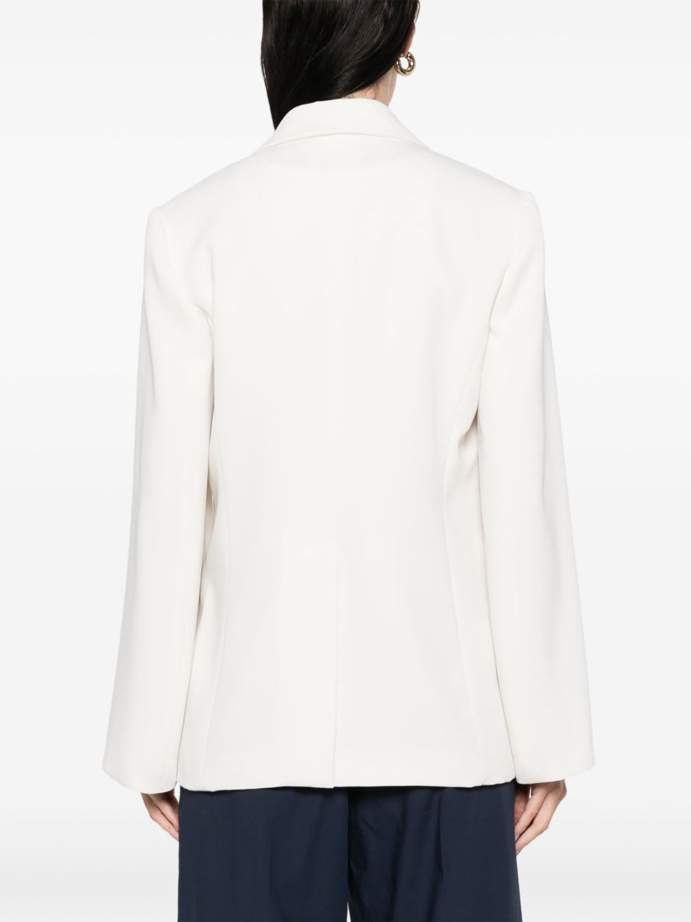 P.a.r.o.s.h Parosh Single-breasted Blazer Jacket In White