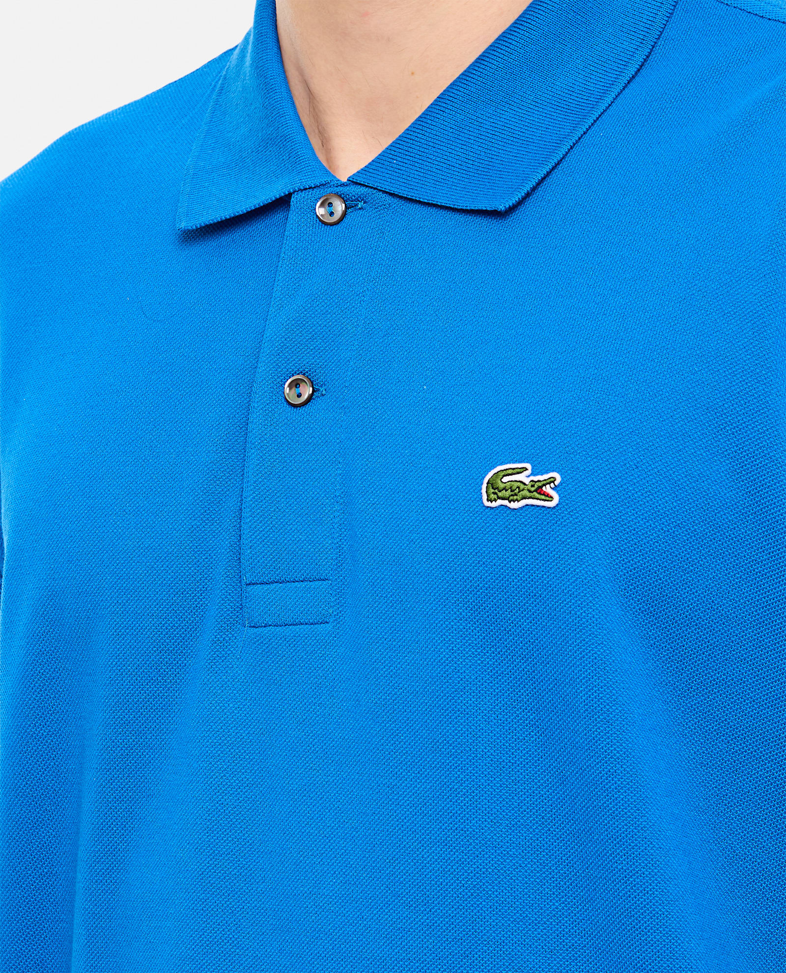 Lacoste Slim Fit L.12.12 Piqu¿ Polo Shir In Clear Blue
