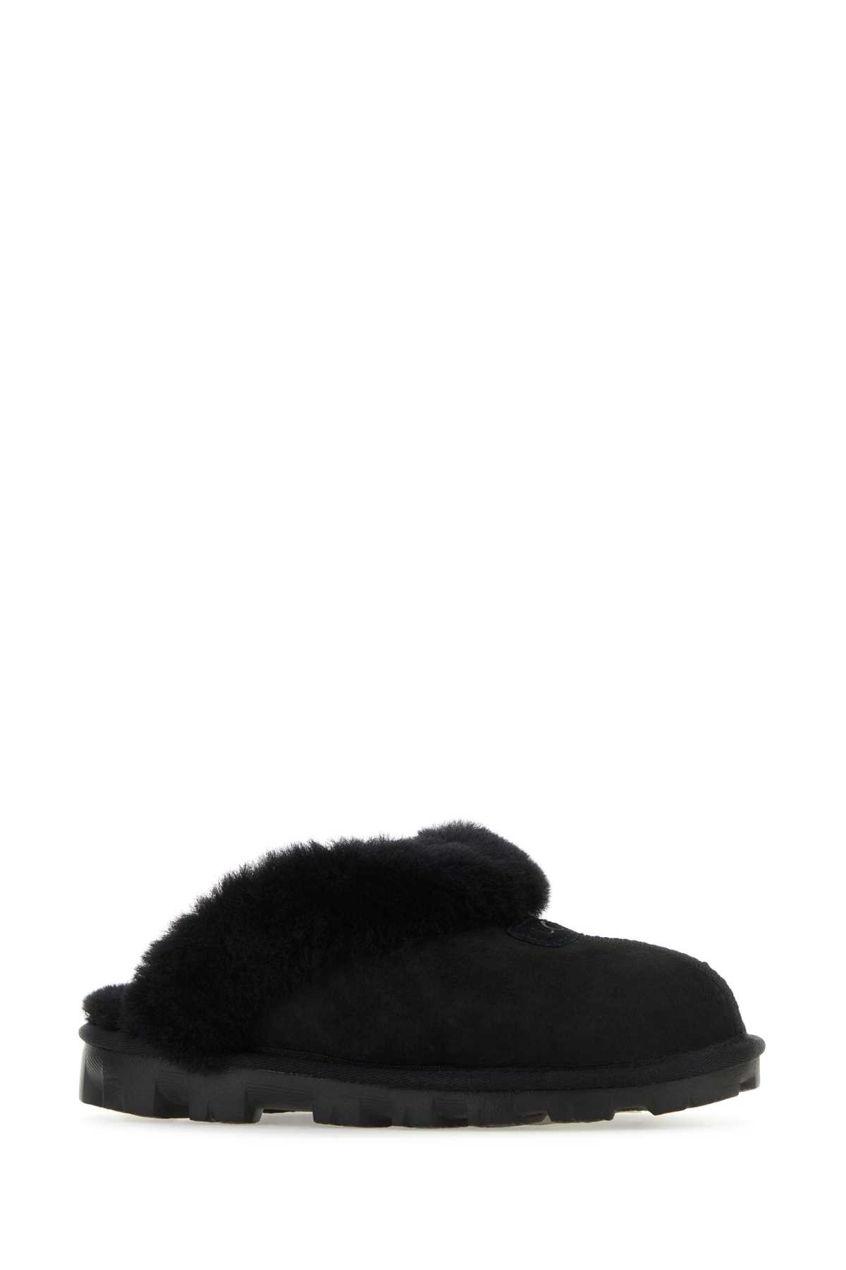 Shop Ugg Black Suede Coquette Slippers