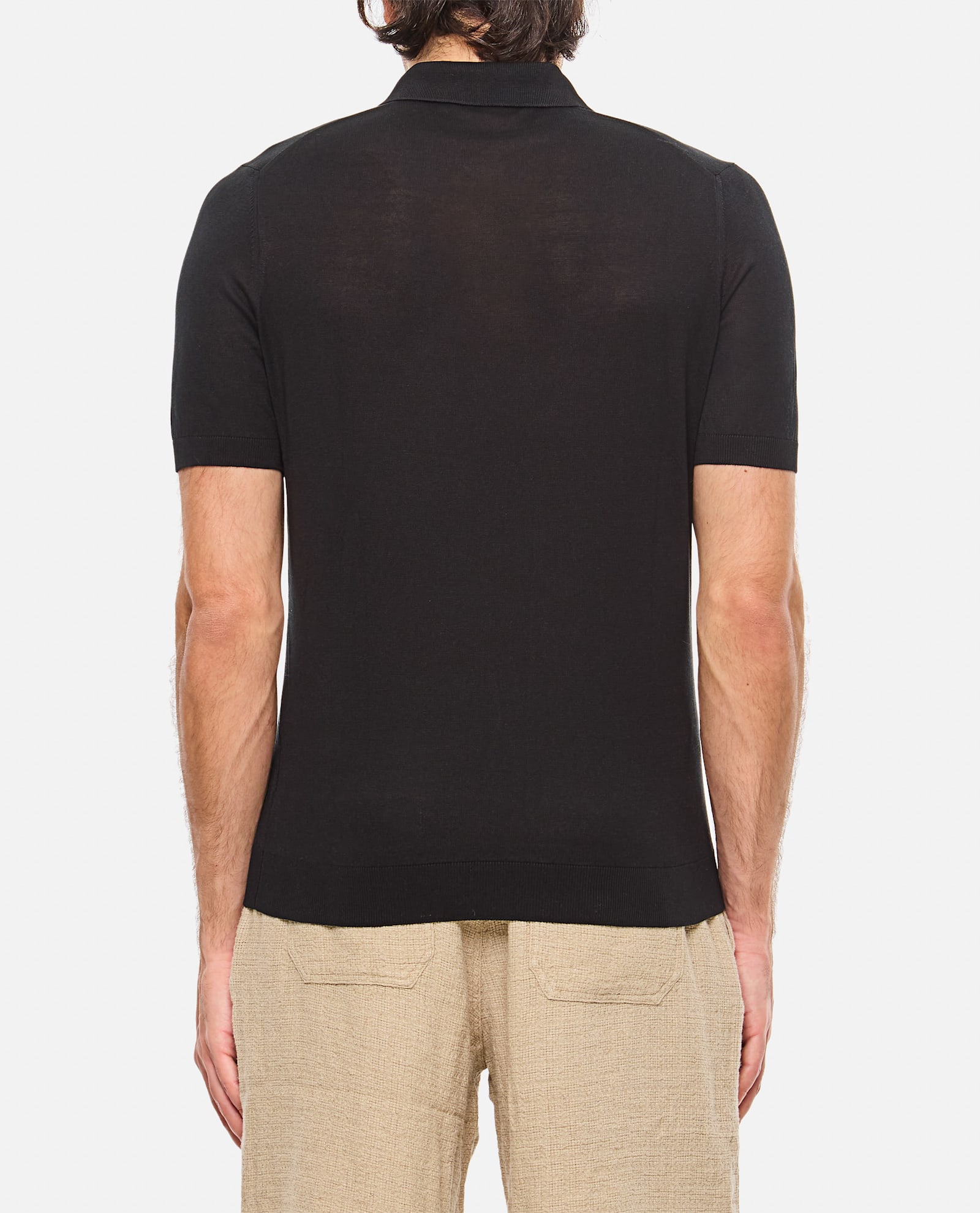 Shop Tagliatore Polo In Black