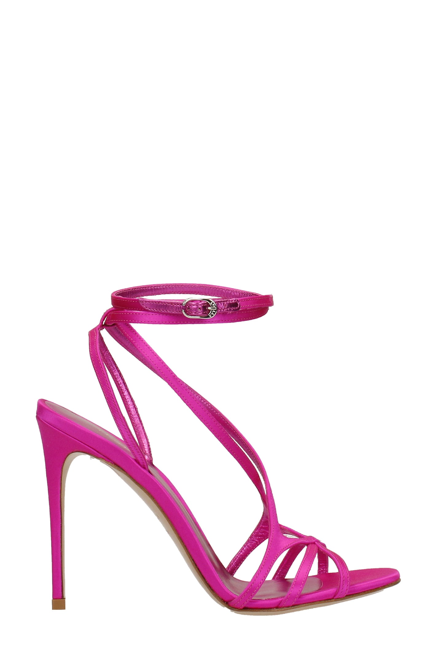 Le Silla Belen Sandals In Fuxia Leather