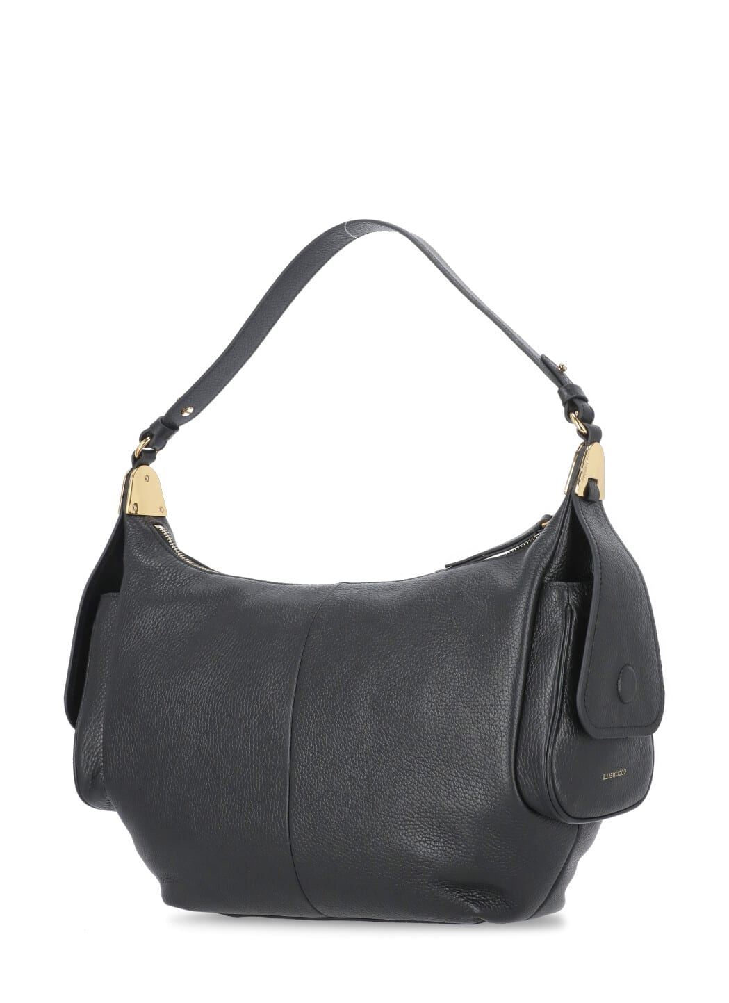 Shop Coccinelle Campus Shoulder Bag In Black