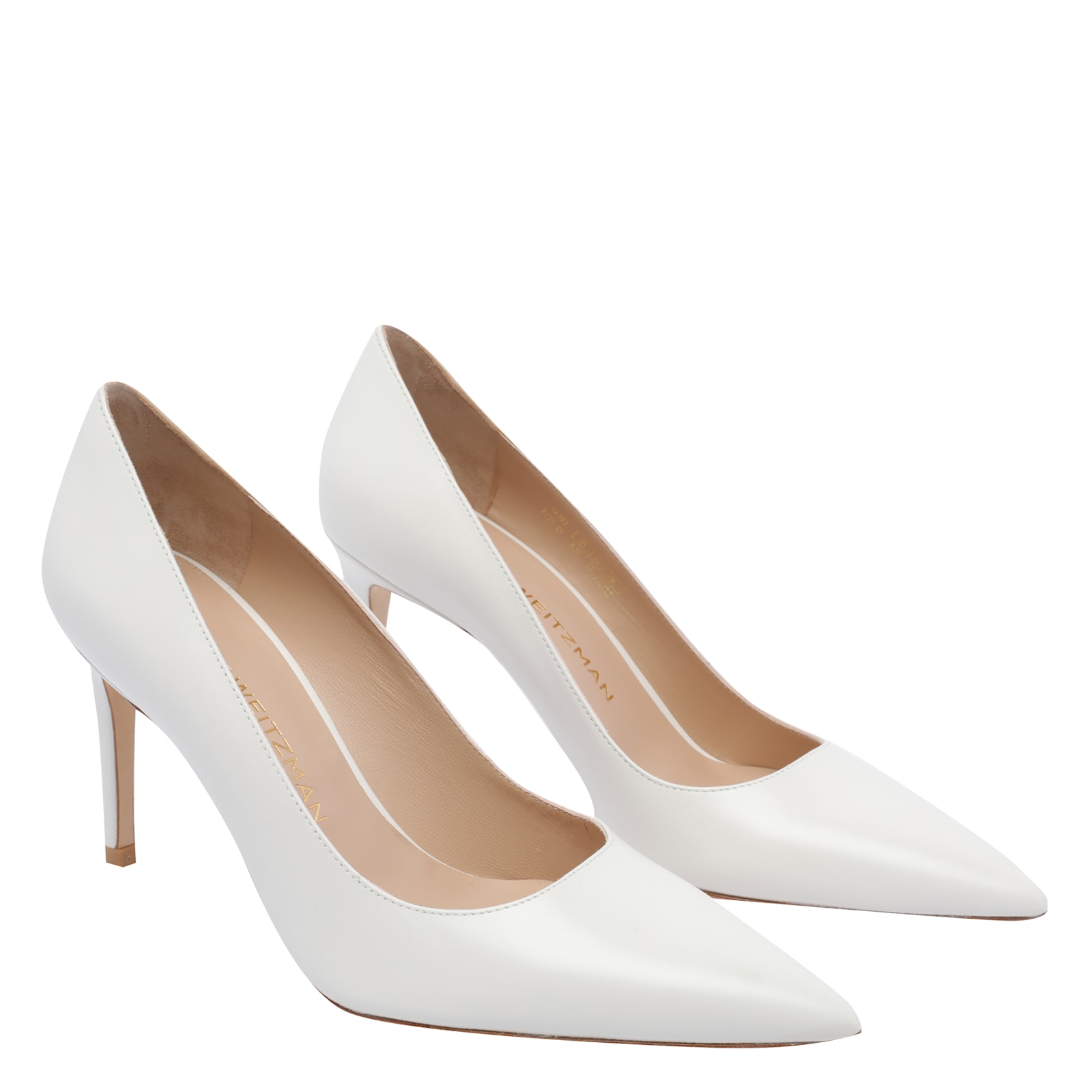 Stuart Weitzman Stuart Power Pumps In White