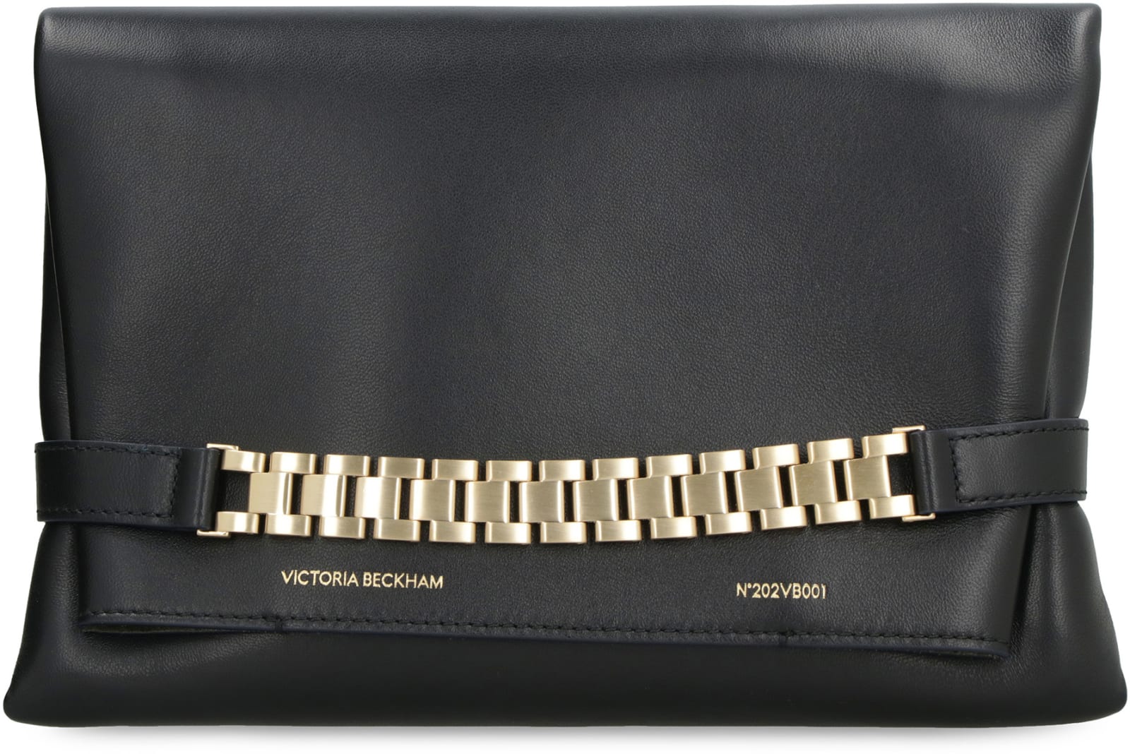 Shop Victoria Beckham Leather Pouch In Bianco