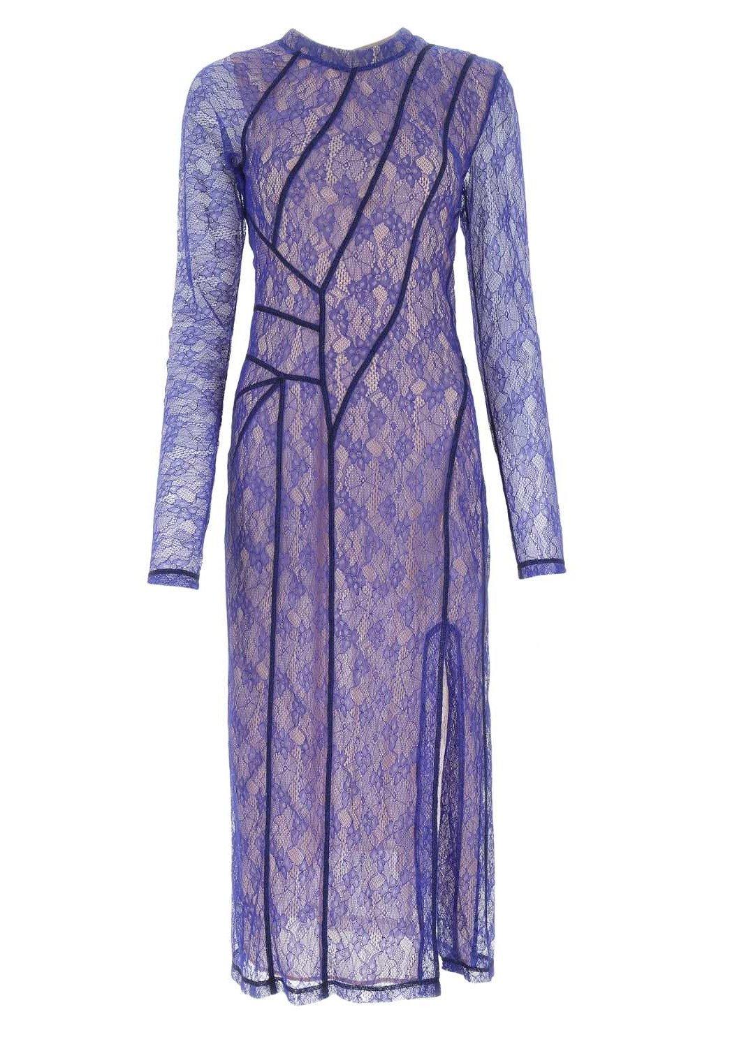 Koché Lace-detail Long Sleeve Dress