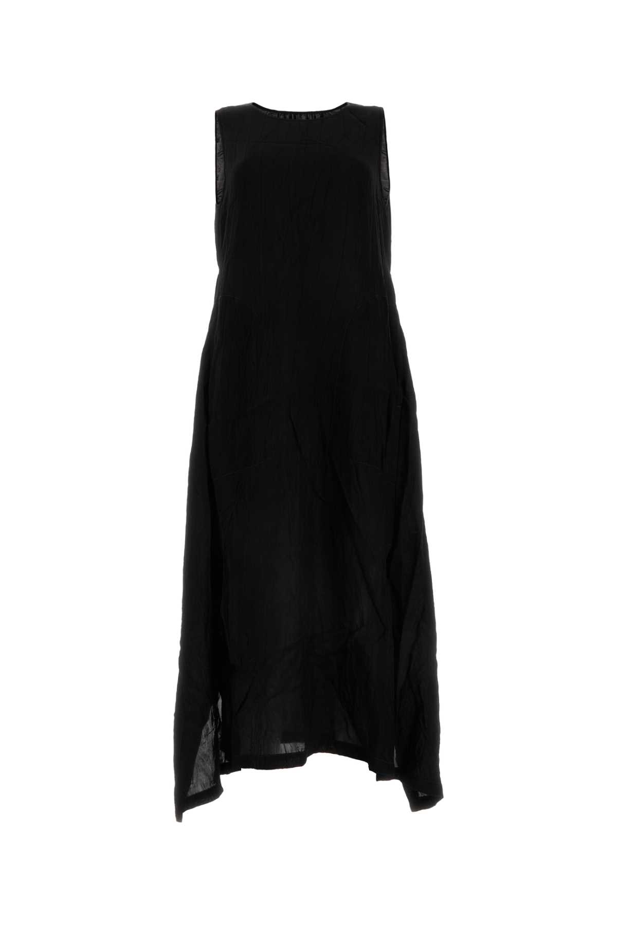 Black Viscose Aerial Dress