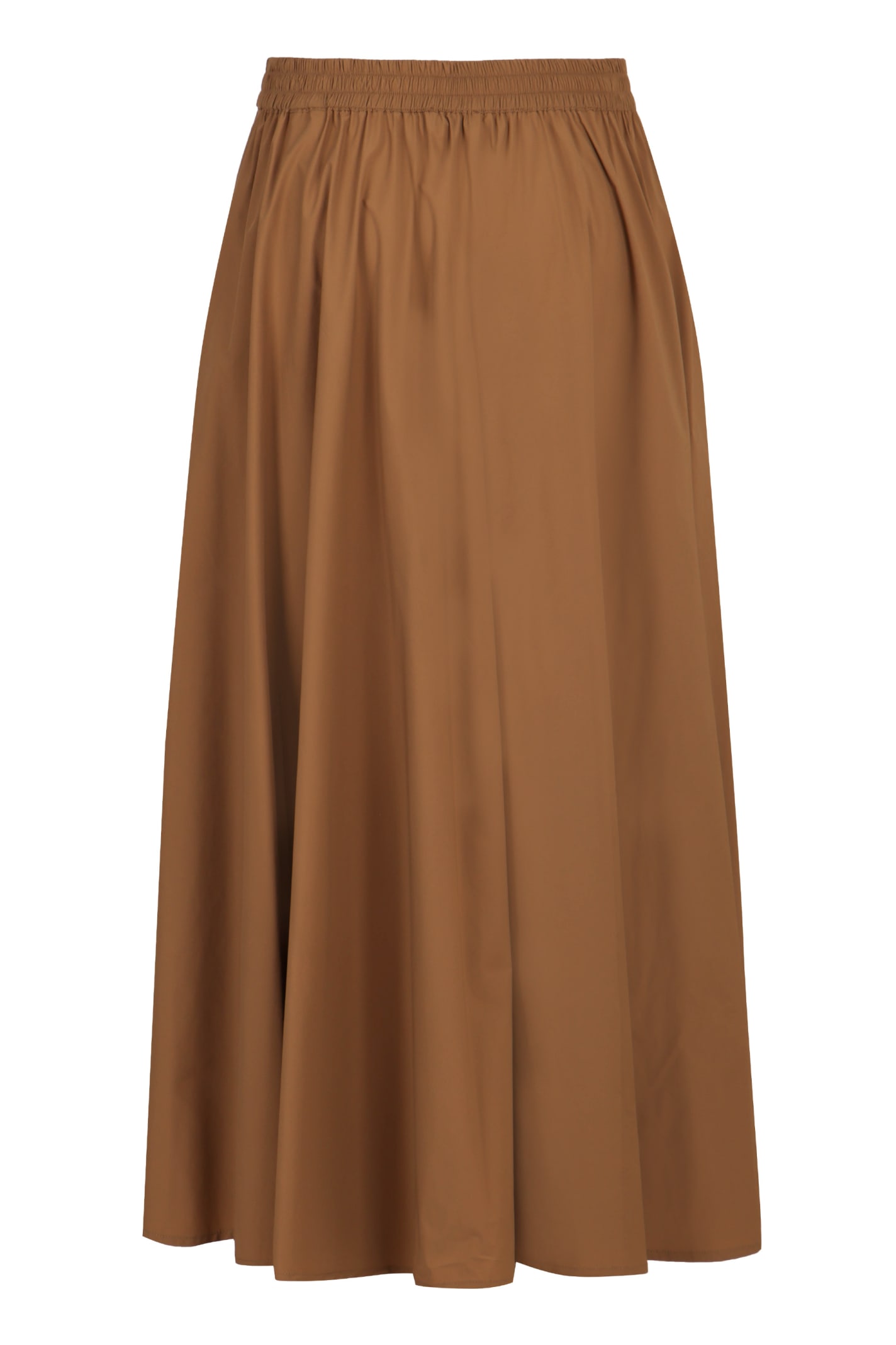 Shop Herno Laced Pelated Skirt In Marrone Ramato