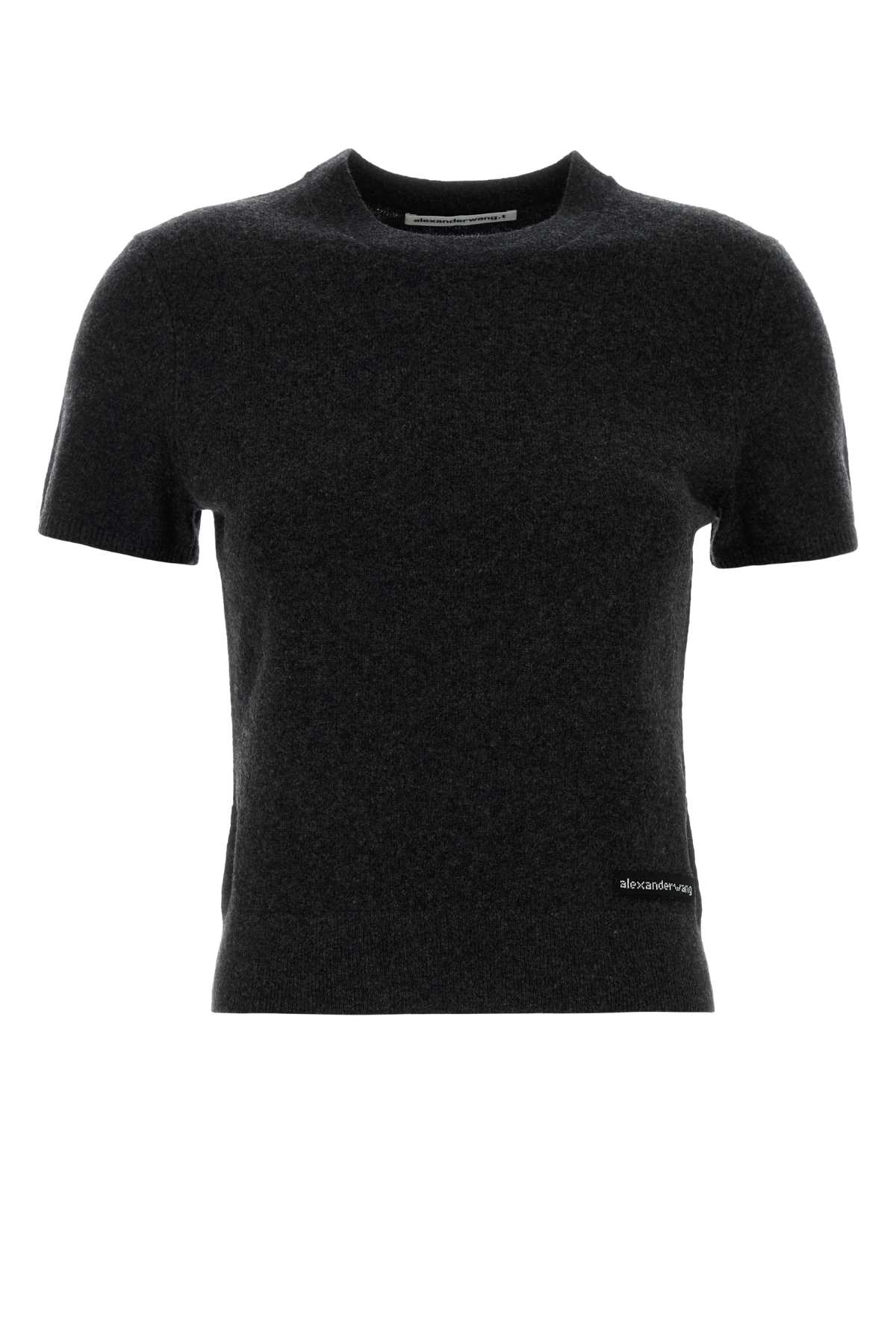 Alexander Wang T Charcoal Wool Sweater In Gray