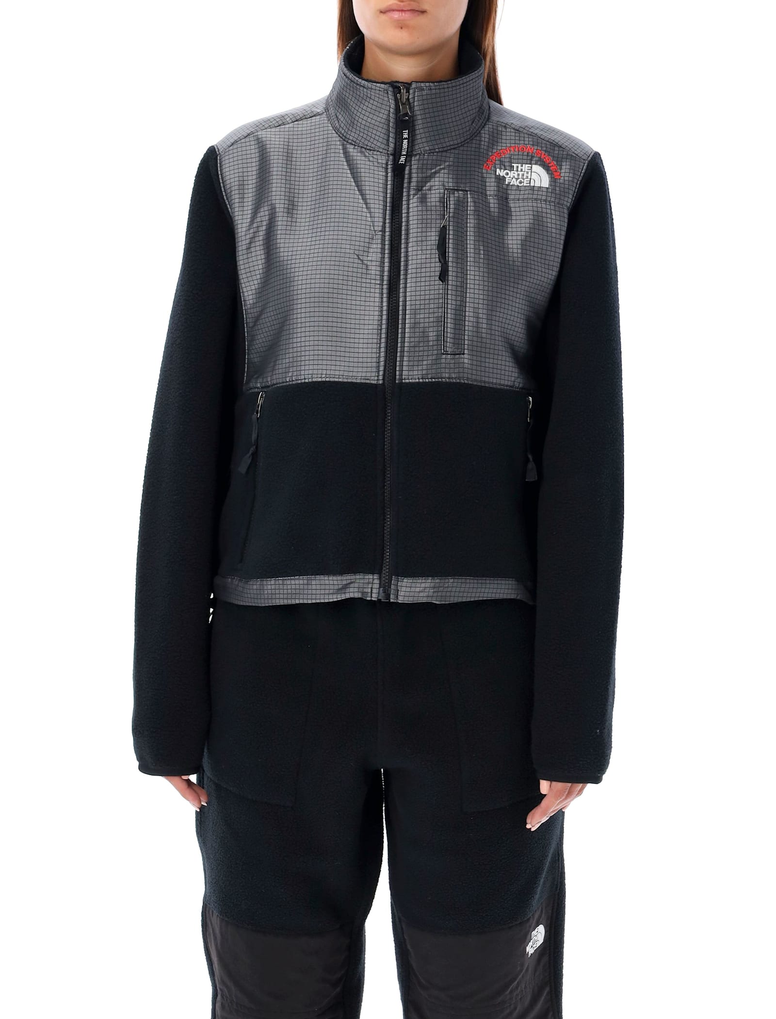 Shop The North Face Retro Denali Jacket In Tnf Black/moonstone Gre