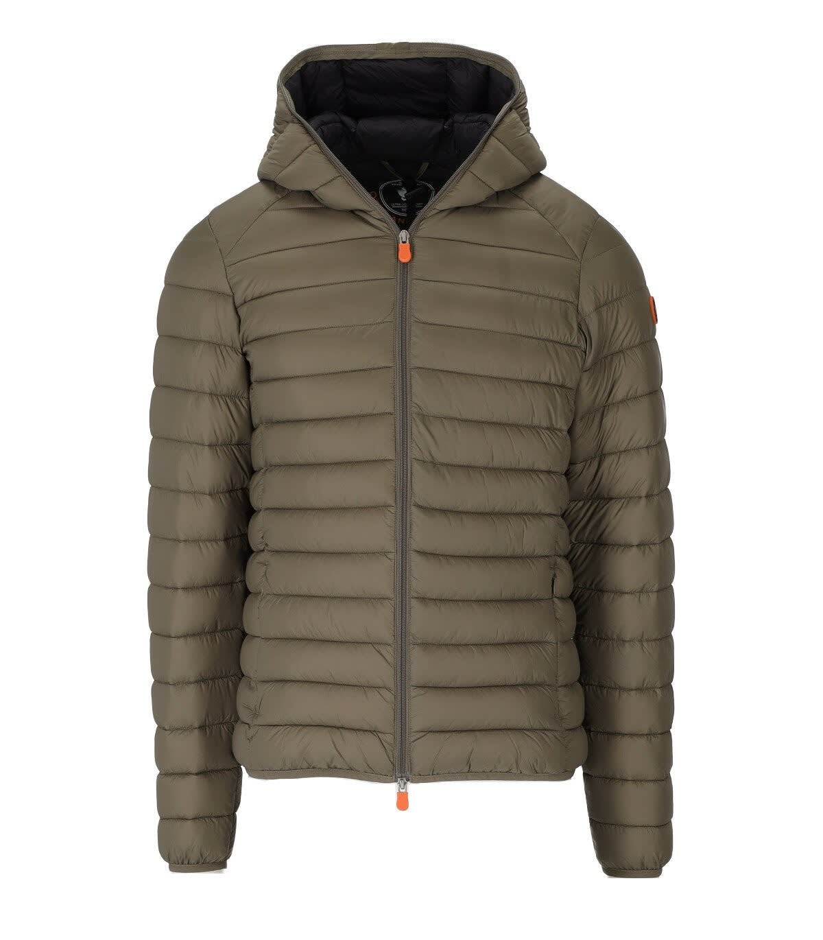 Save The Duck Donald Dove Grey Hooded Padded Coat