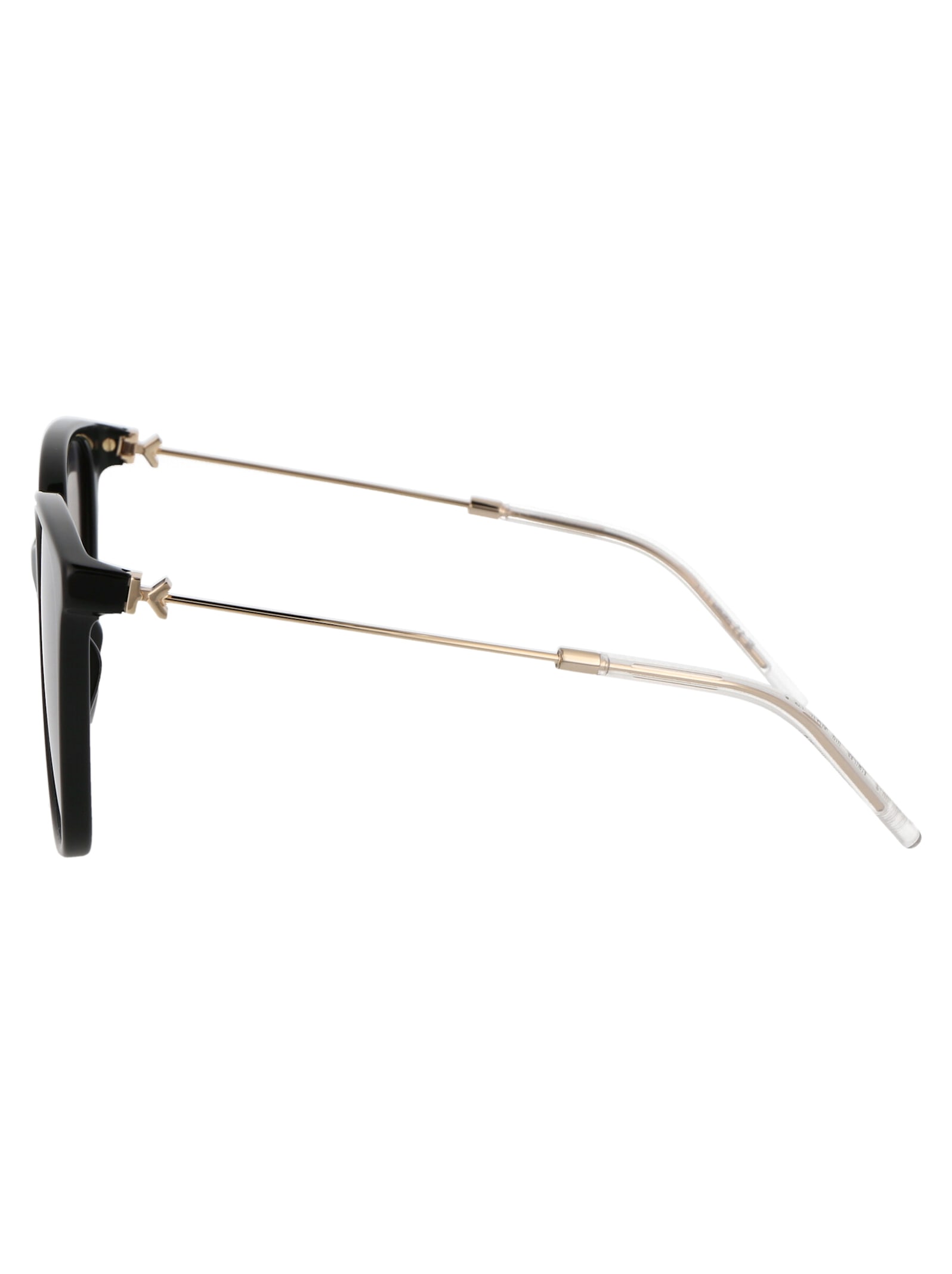 Kenzo Shiny Black Acetate Sunglasses In 01b Shiny Black / Gradient Smoke