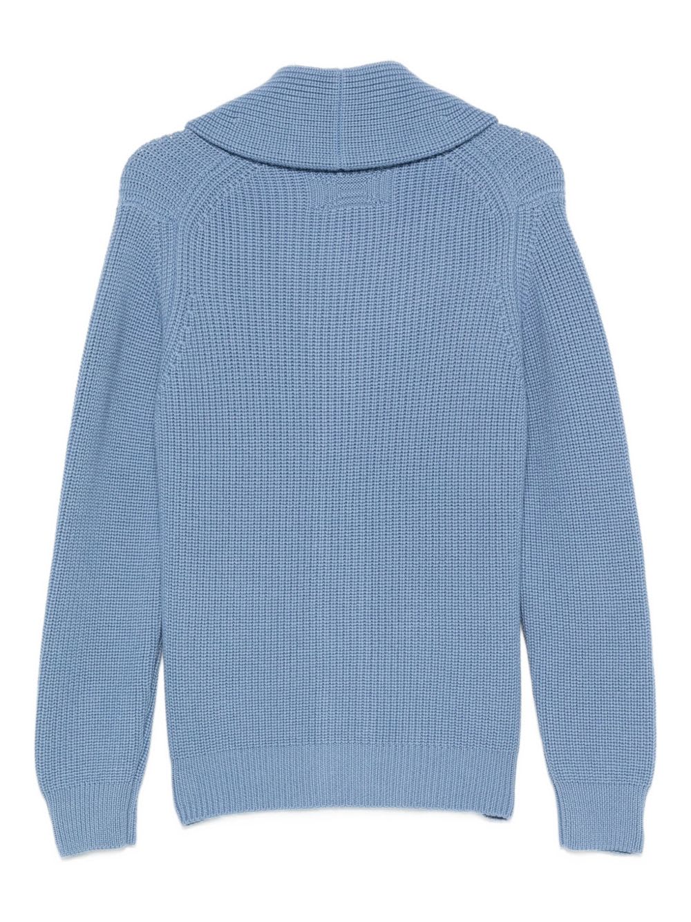 Drumohr Cardigan With Shawl Neck And Patch Pockets In Animal Print