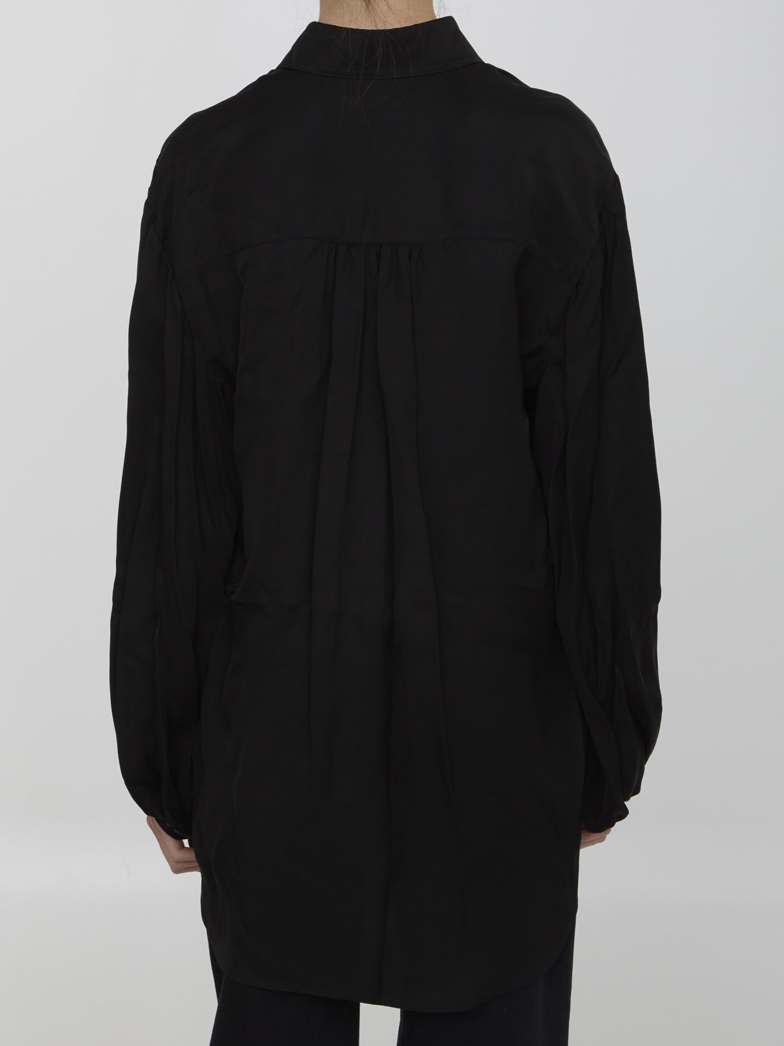 Shop Khaite Bam Shirt In Black