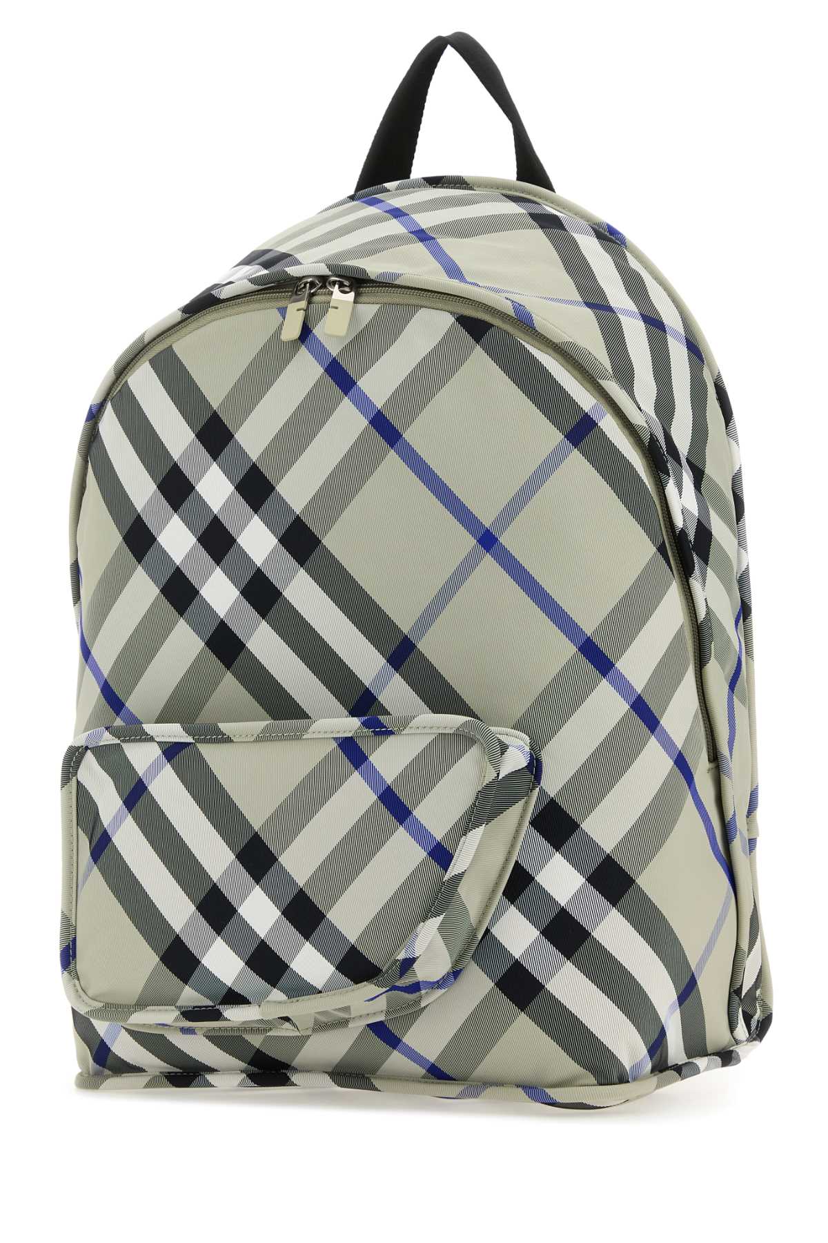 Shop Burberry Printed Nylon Shield Backpack In Lichen