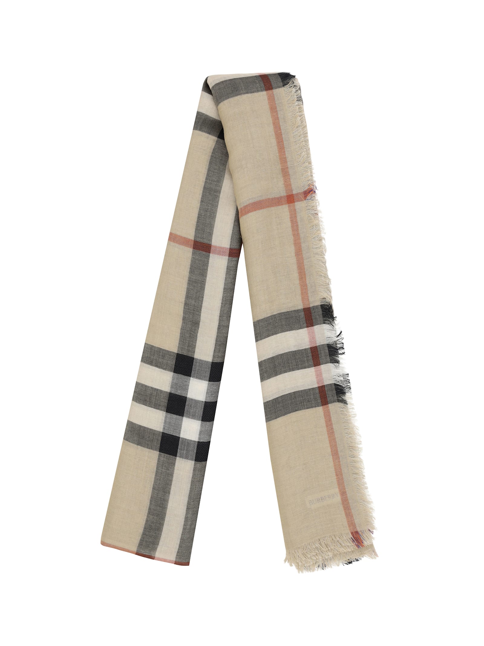 Burberry Scarf In Sand / Lichen