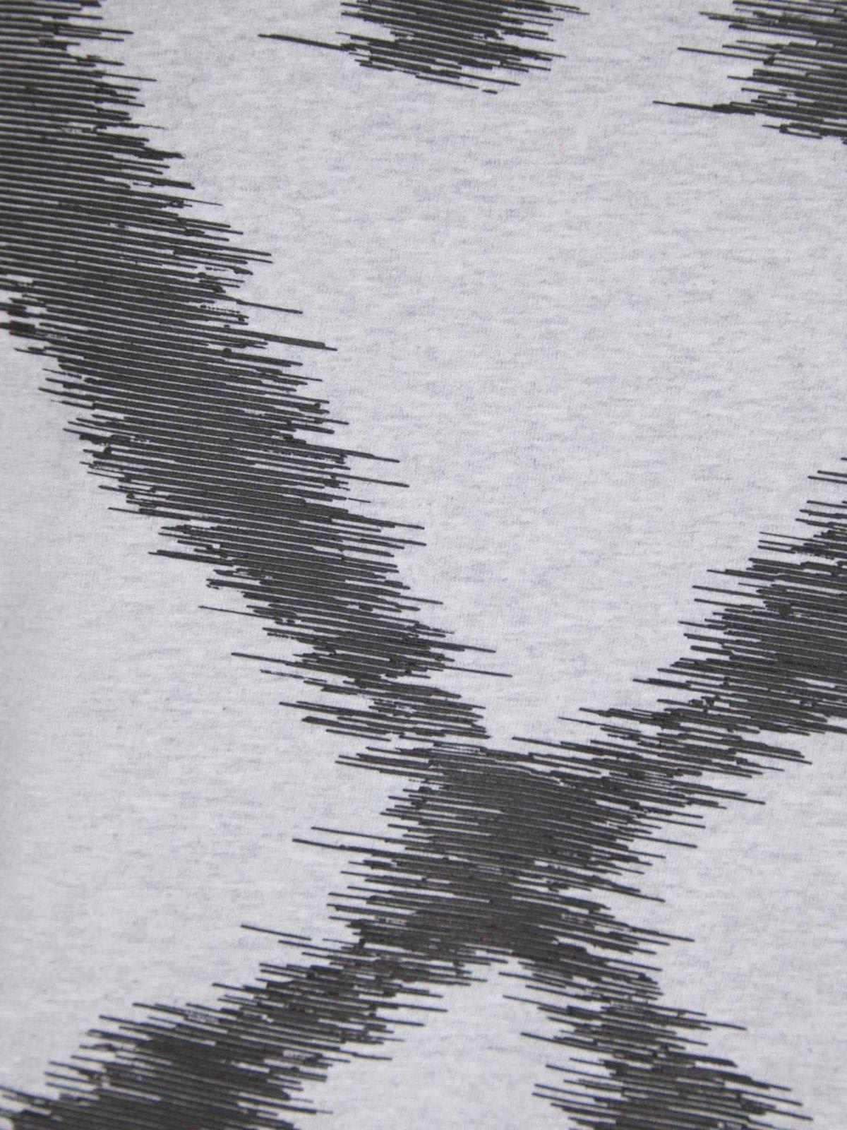 Shop Off-white Windy Arrow Skate Crewneck T-shirt In Light Grey Melange/black