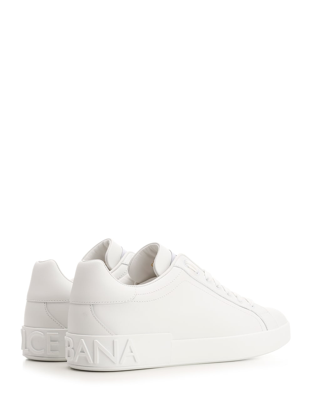 Shop Dolce & Gabbana Portofino Low Sneaker In Bianco