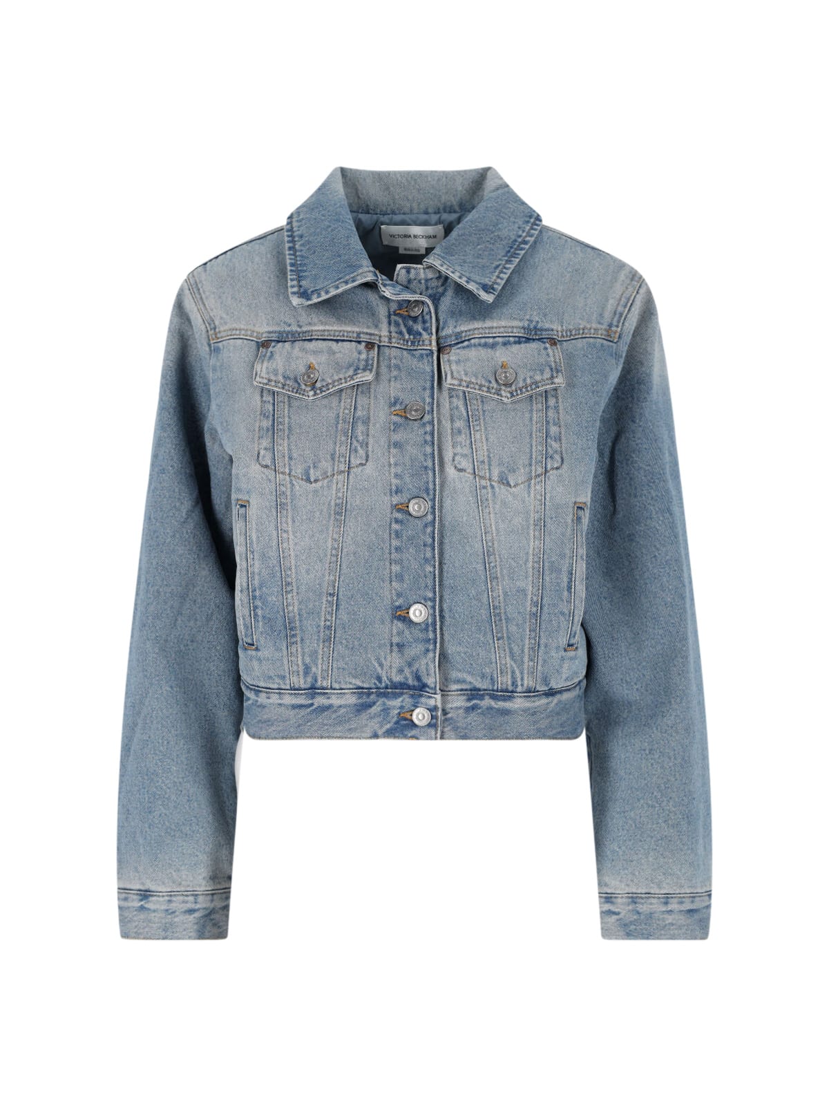 Victoria Beckham Denim Jacket In Light Blue