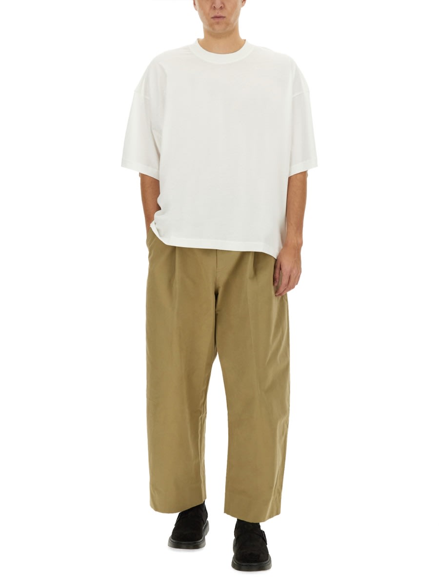 Studio Nicholson Basic Round Neck Short Sleeve T-shirt In White