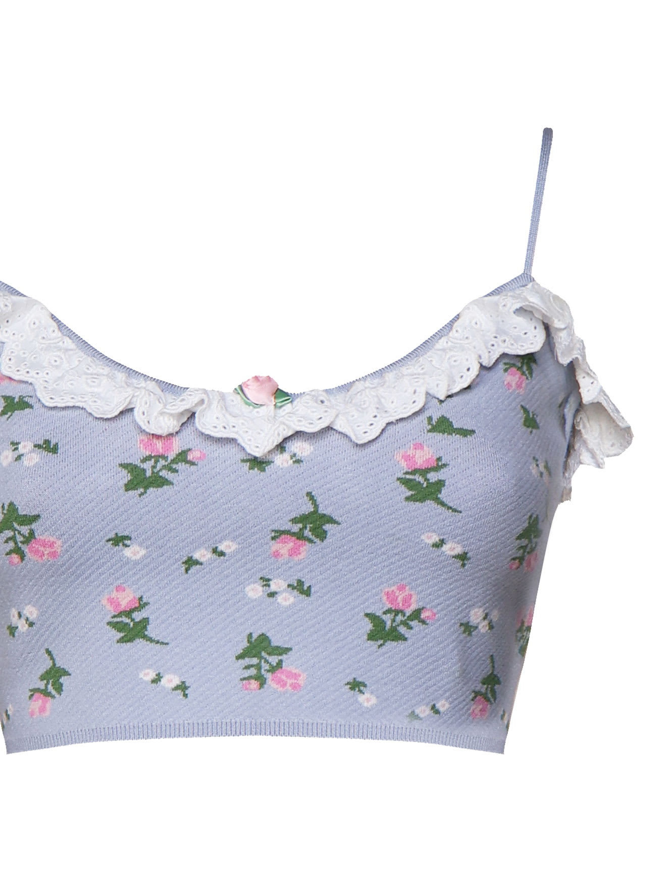 FOR LOVE &AMP; LEMONS AMALIA KNIT CROP TOP 