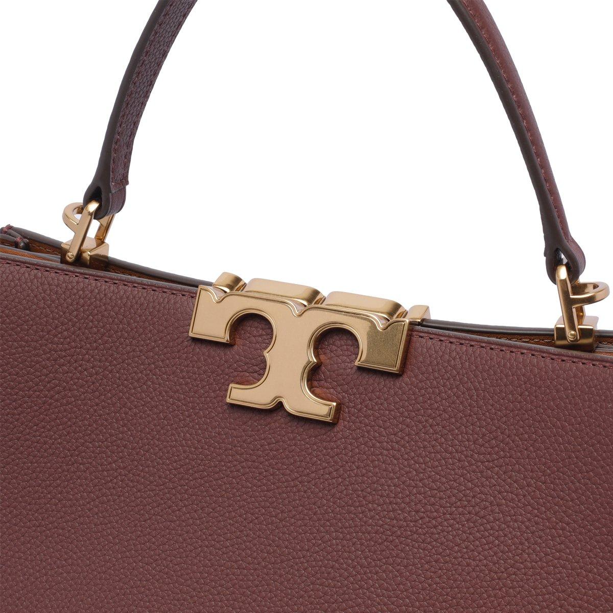 Shop Tory Burch Eleanor Logo Plaque Top Handle Bag