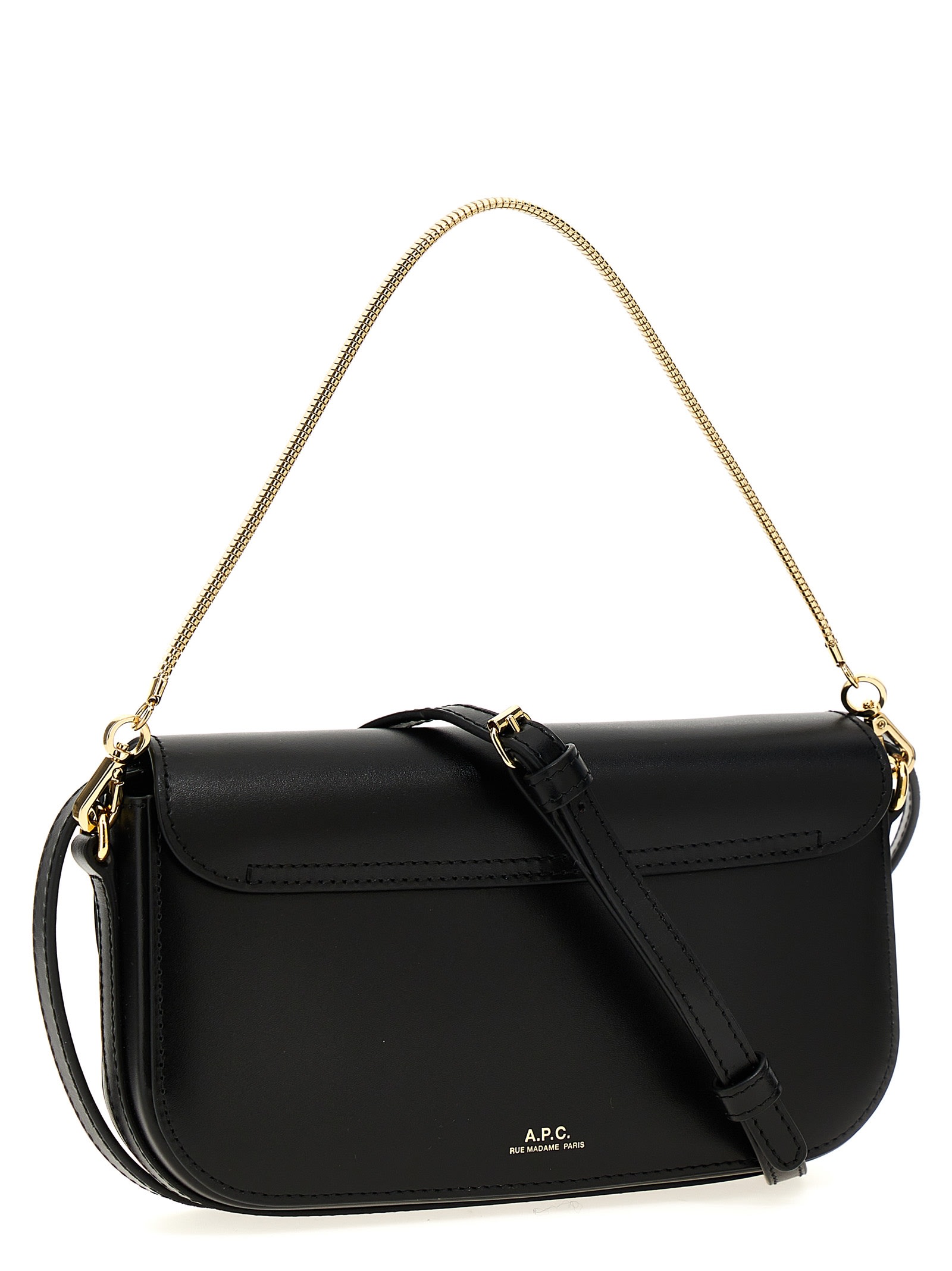 Shop Apc Grace Chaine Clutch In Black