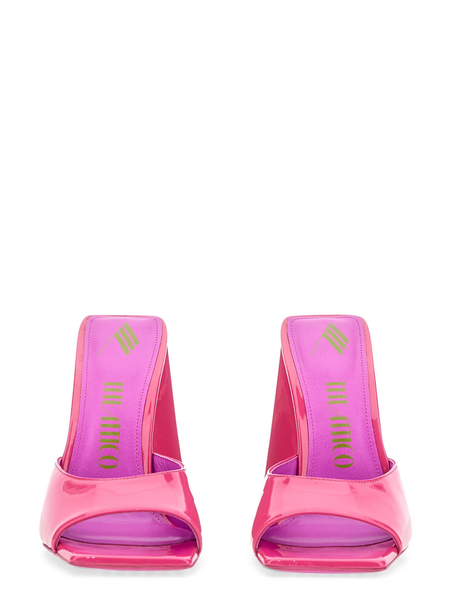 the attico devon pink mule