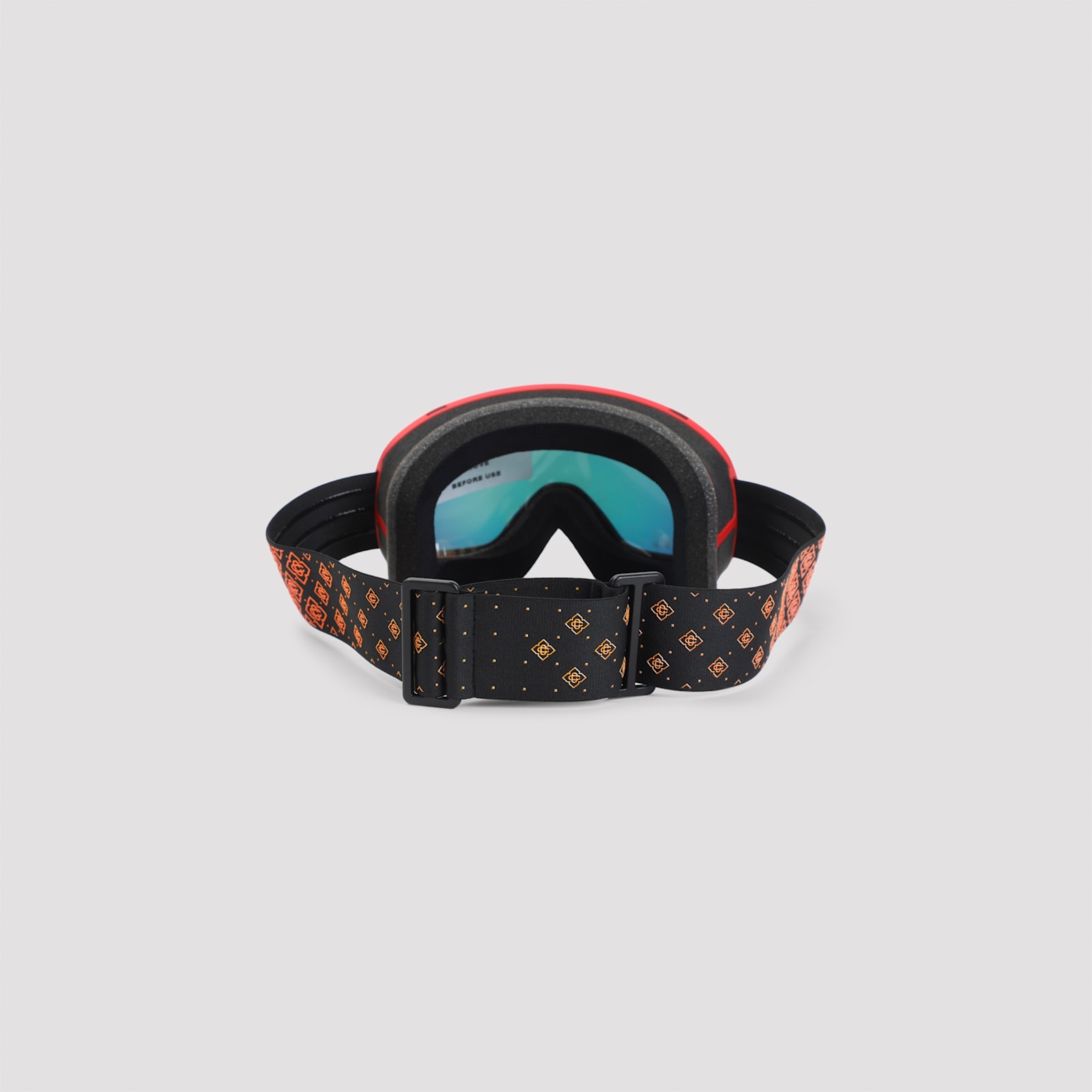 Casablanca Red And Orange Acetate Ski Goggles In Brown