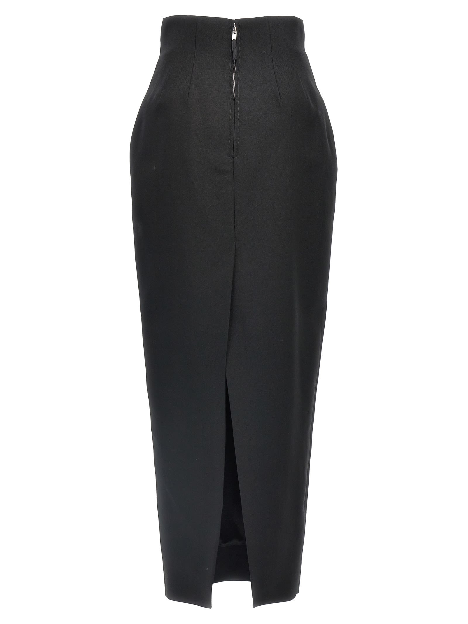 Shop Rick Owens Dirt Pillar Skirt In Black