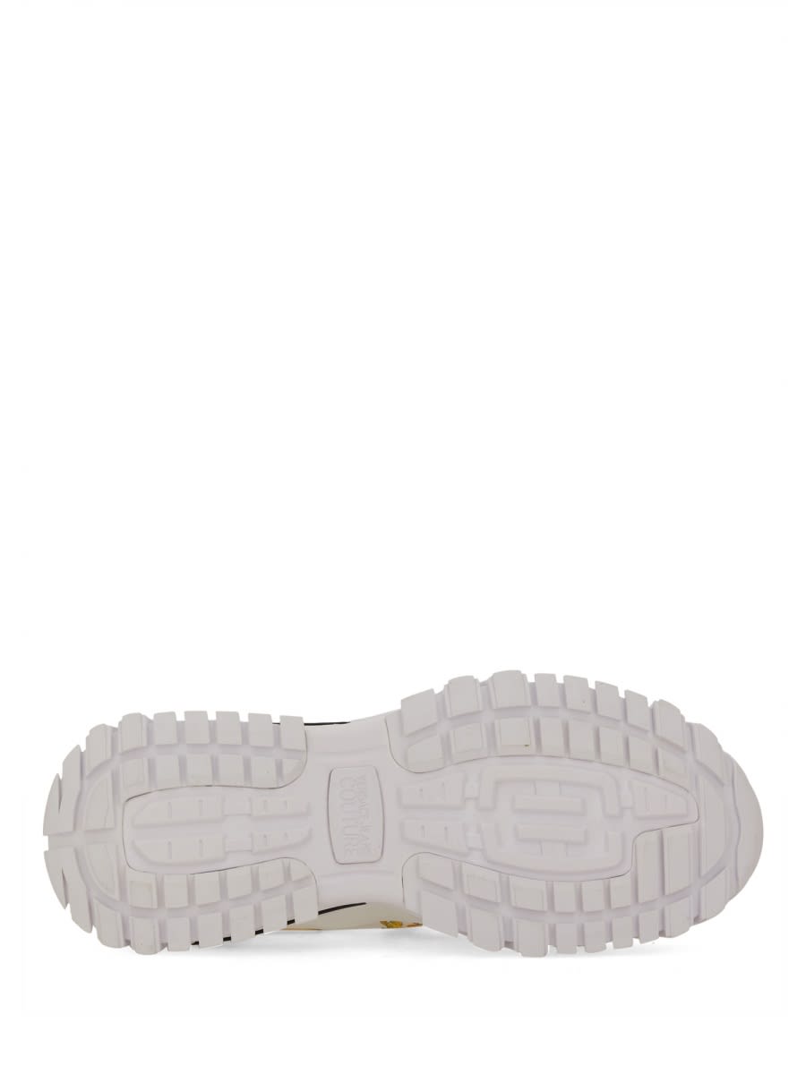 Shop Versace Jeans Couture Sneaker With Logo In White