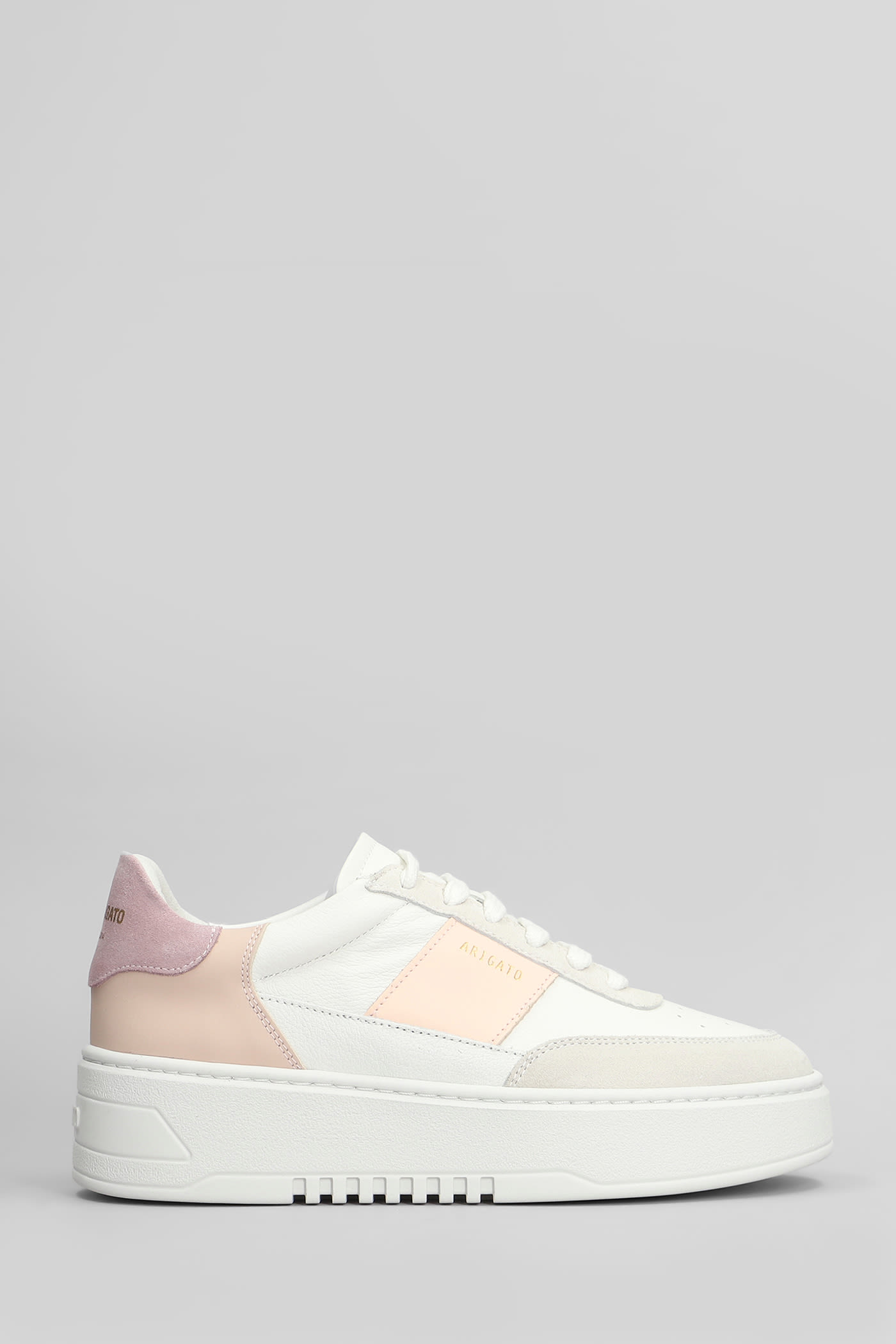 Axel Arigato Orbit Vintage Sneakers In White Suede And Leather In White