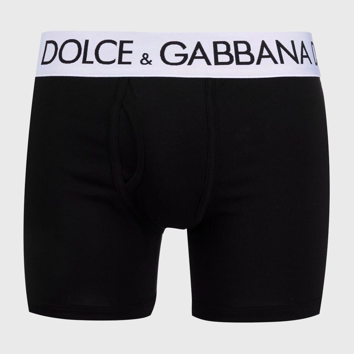 Shop Dolce & Gabbana Black Cotton Logo Briefs