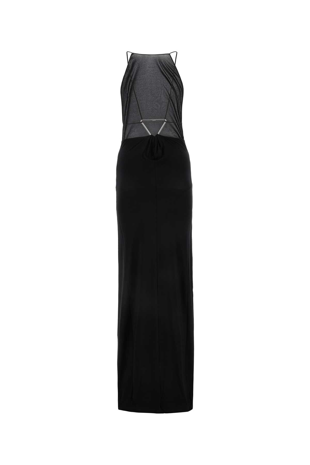 Shop Coperni Black Stretch Nylon Triangle Dress