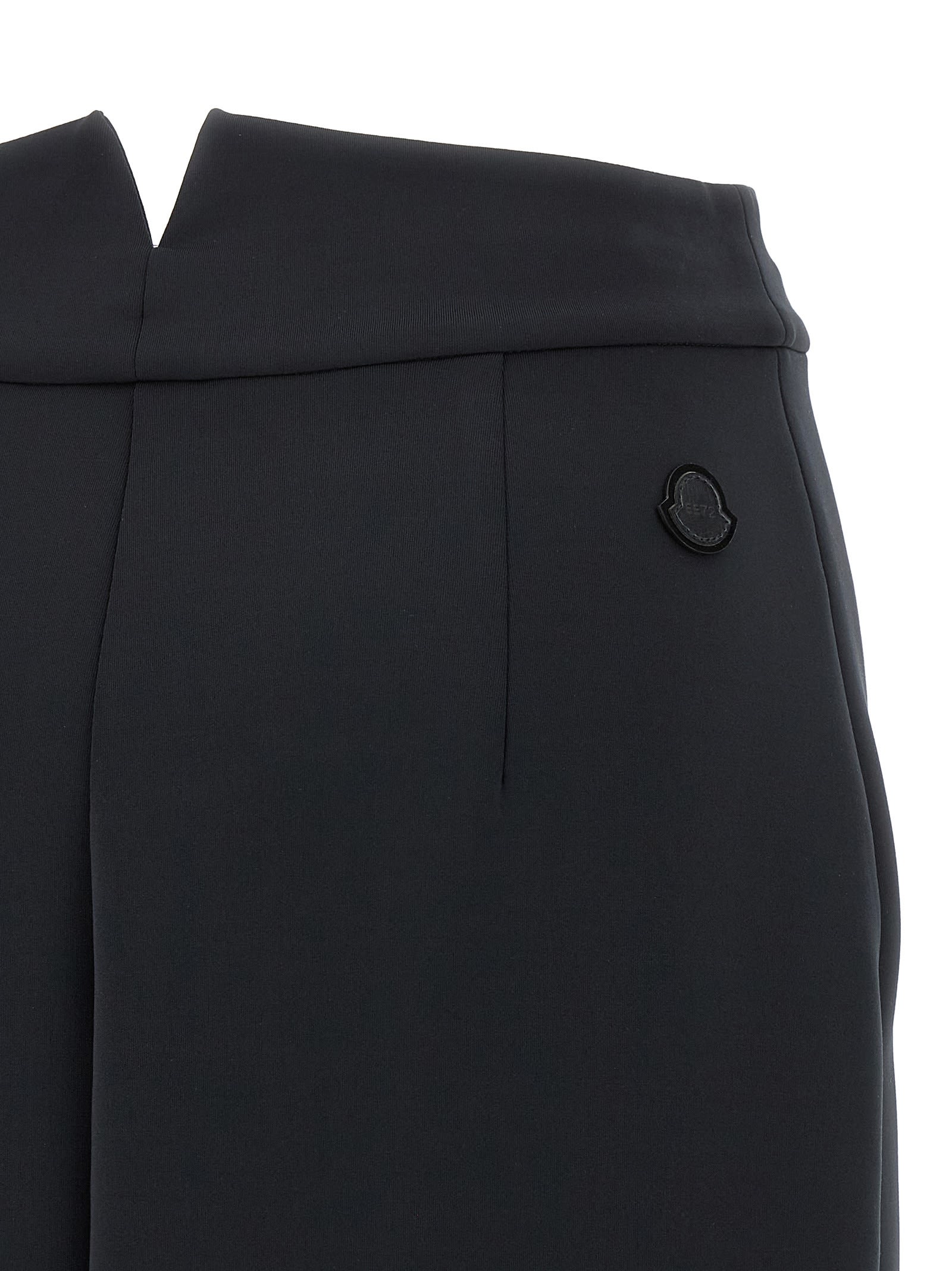 Moncler Genius Moncler Edward Enninful Ee72 Neoprene Skirt In Black