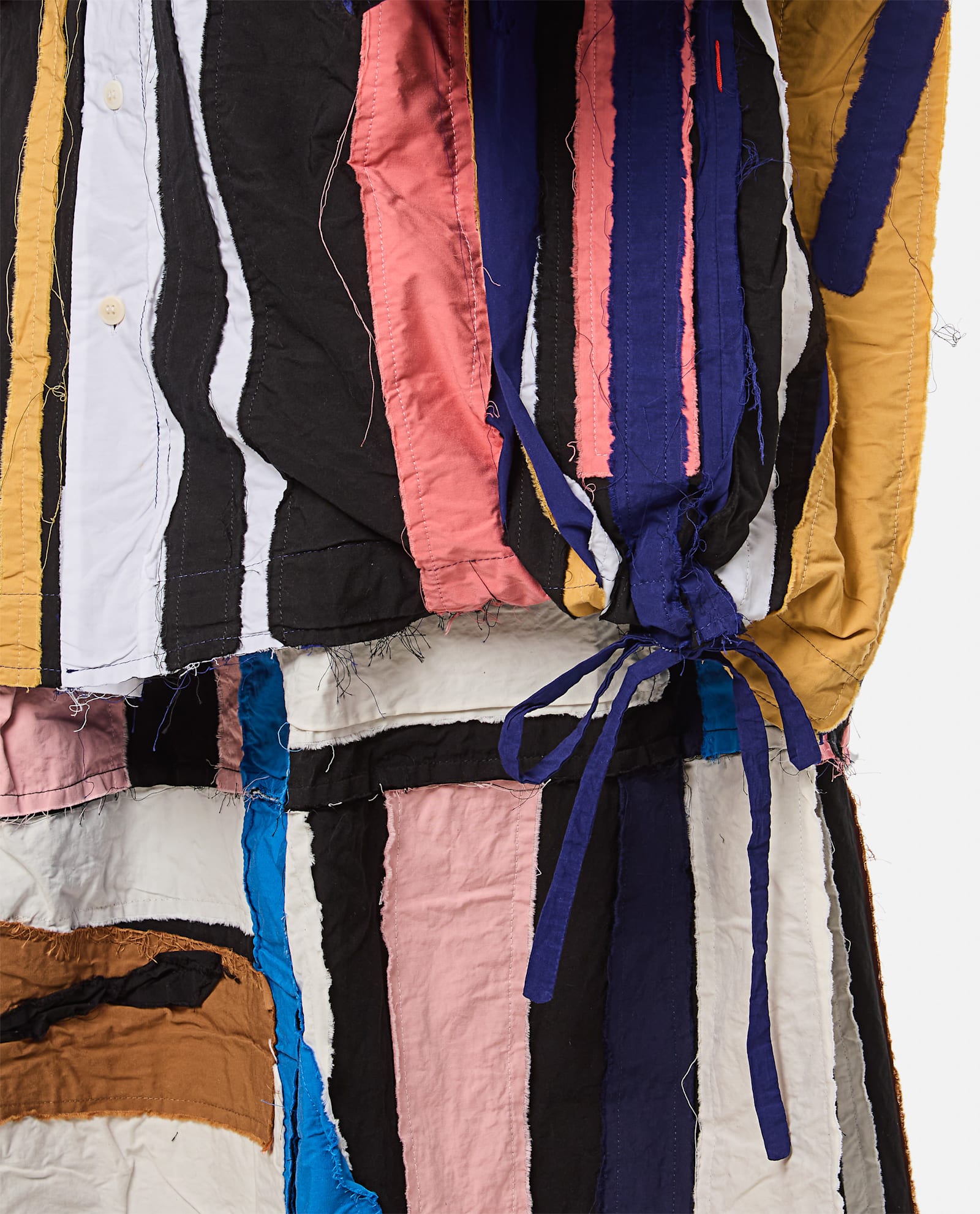 Casey Casey April Shirt-stripe Patchwork In Multicolour
