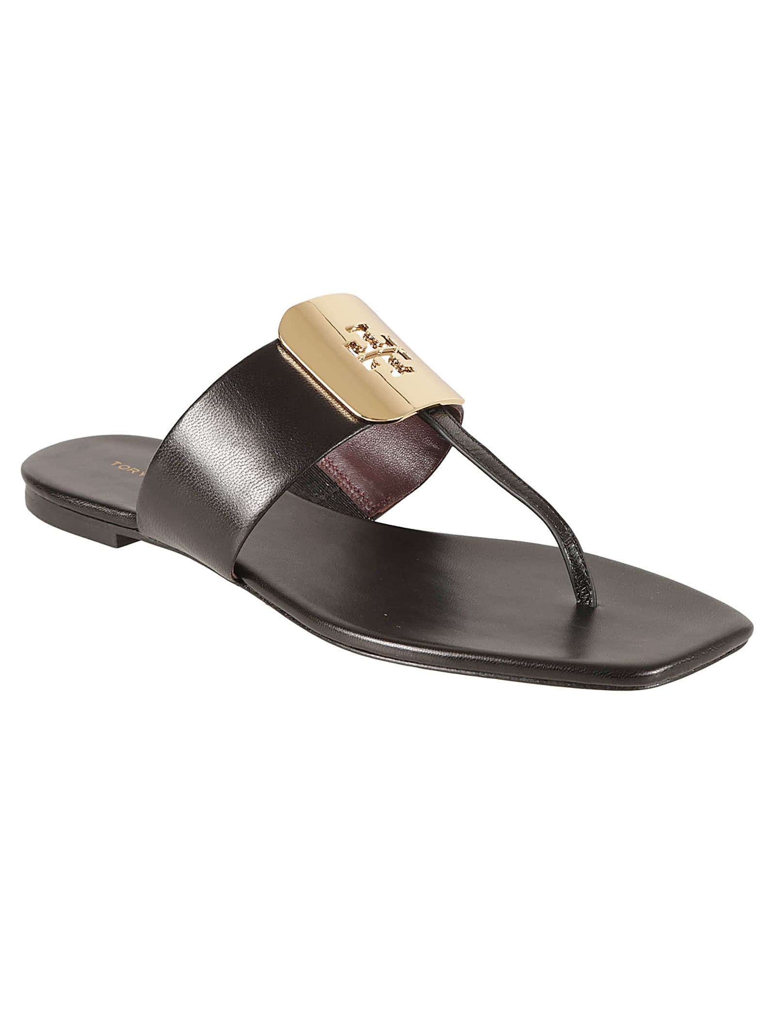 Shop Tory Burch Georgia Sandals In Perfect Black