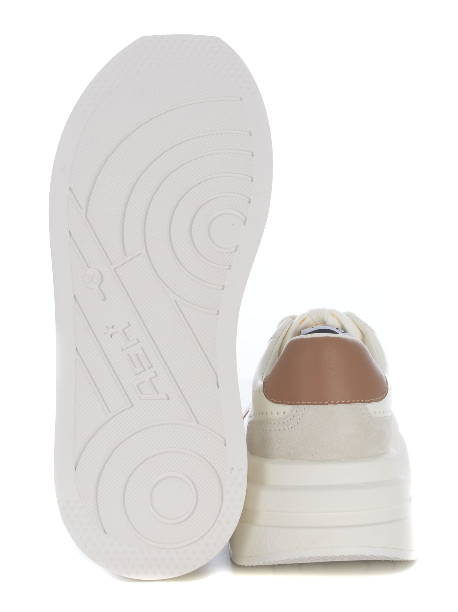 Shop Ash Sneakers  Impuls Made Of Leather In Bianco