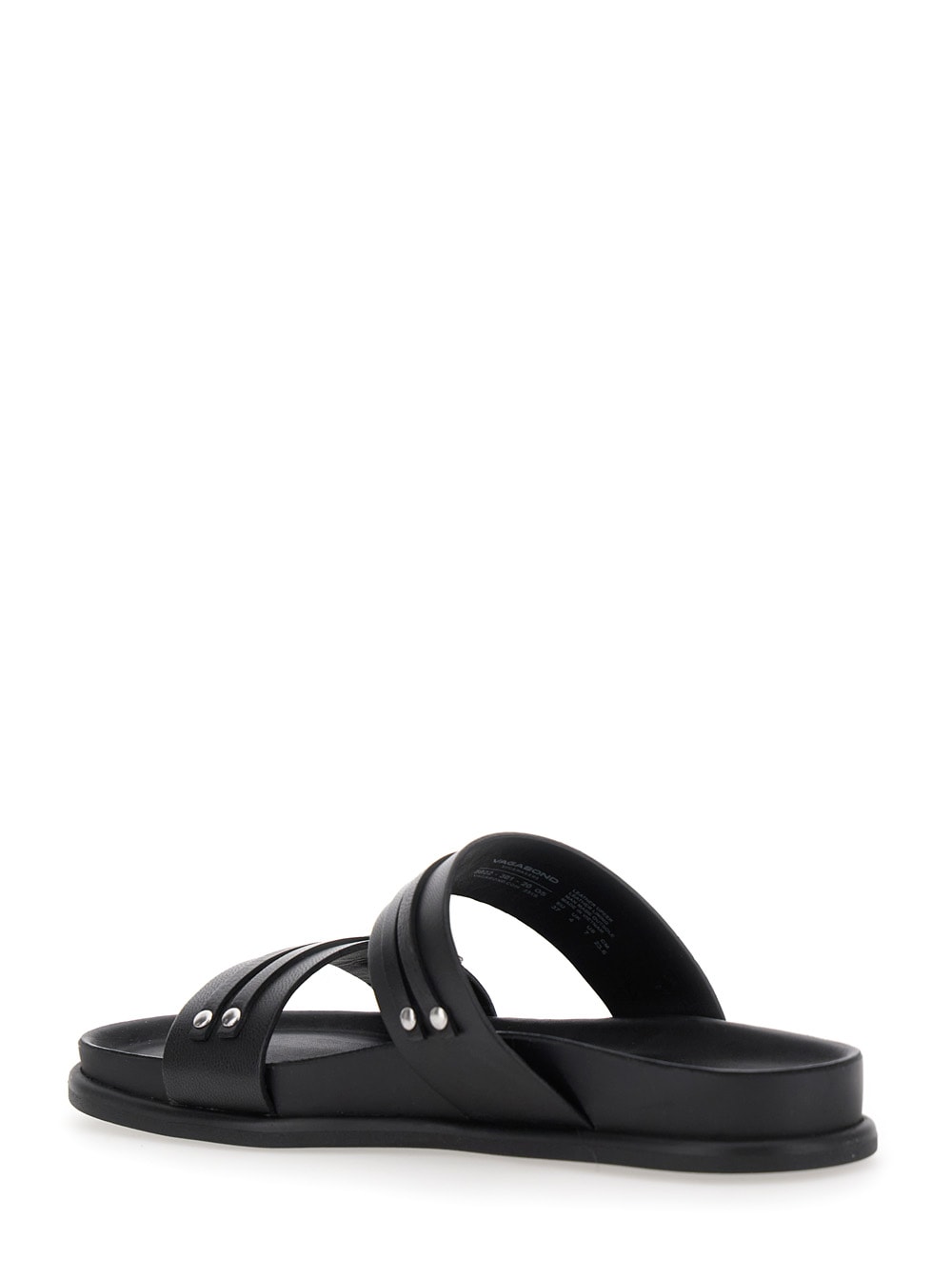 Vagabond Effie Buckle-detail Leather Sandals In Black